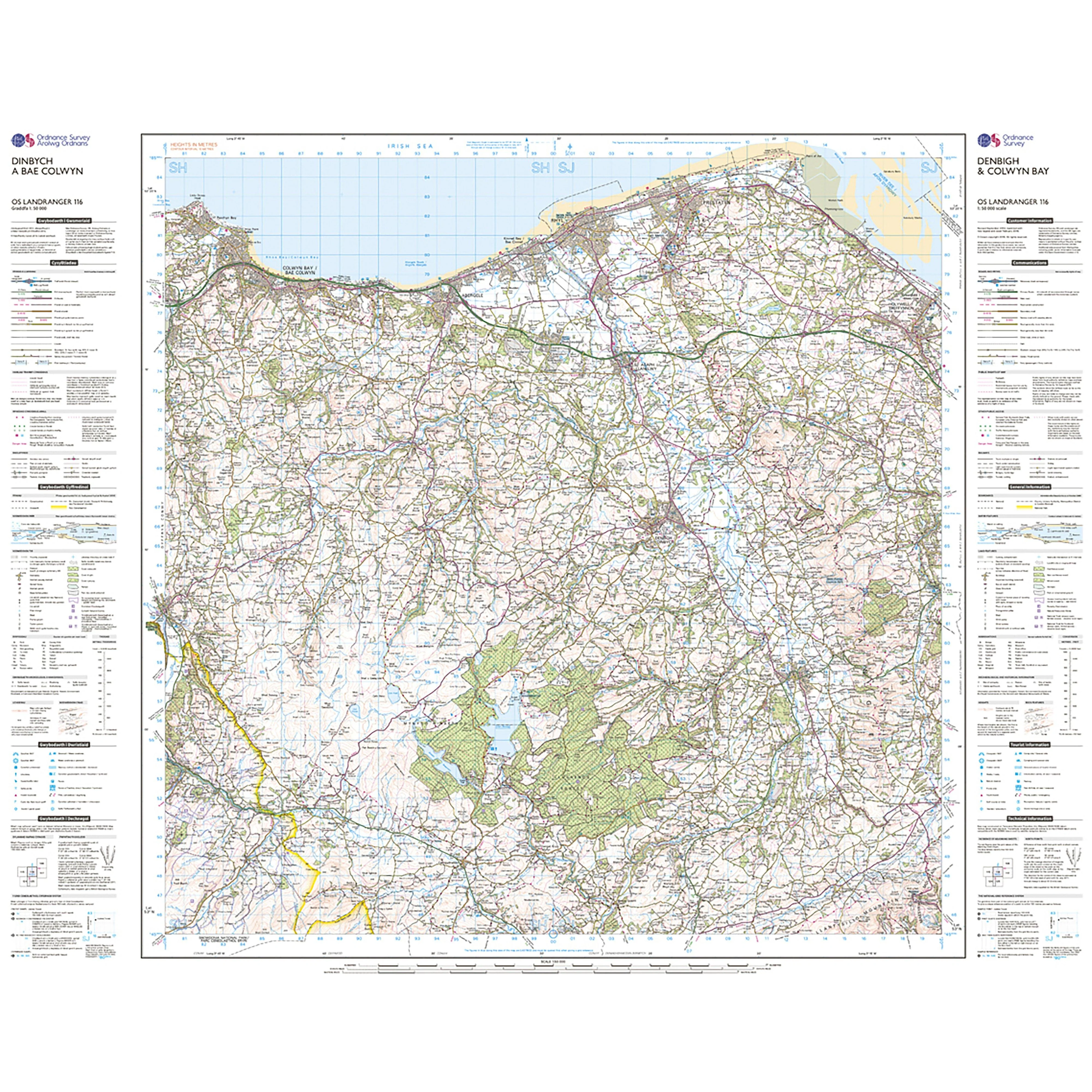 Landranger Active 116 Denbigh & Colwyn Bay Map With Digital Version - Image 3