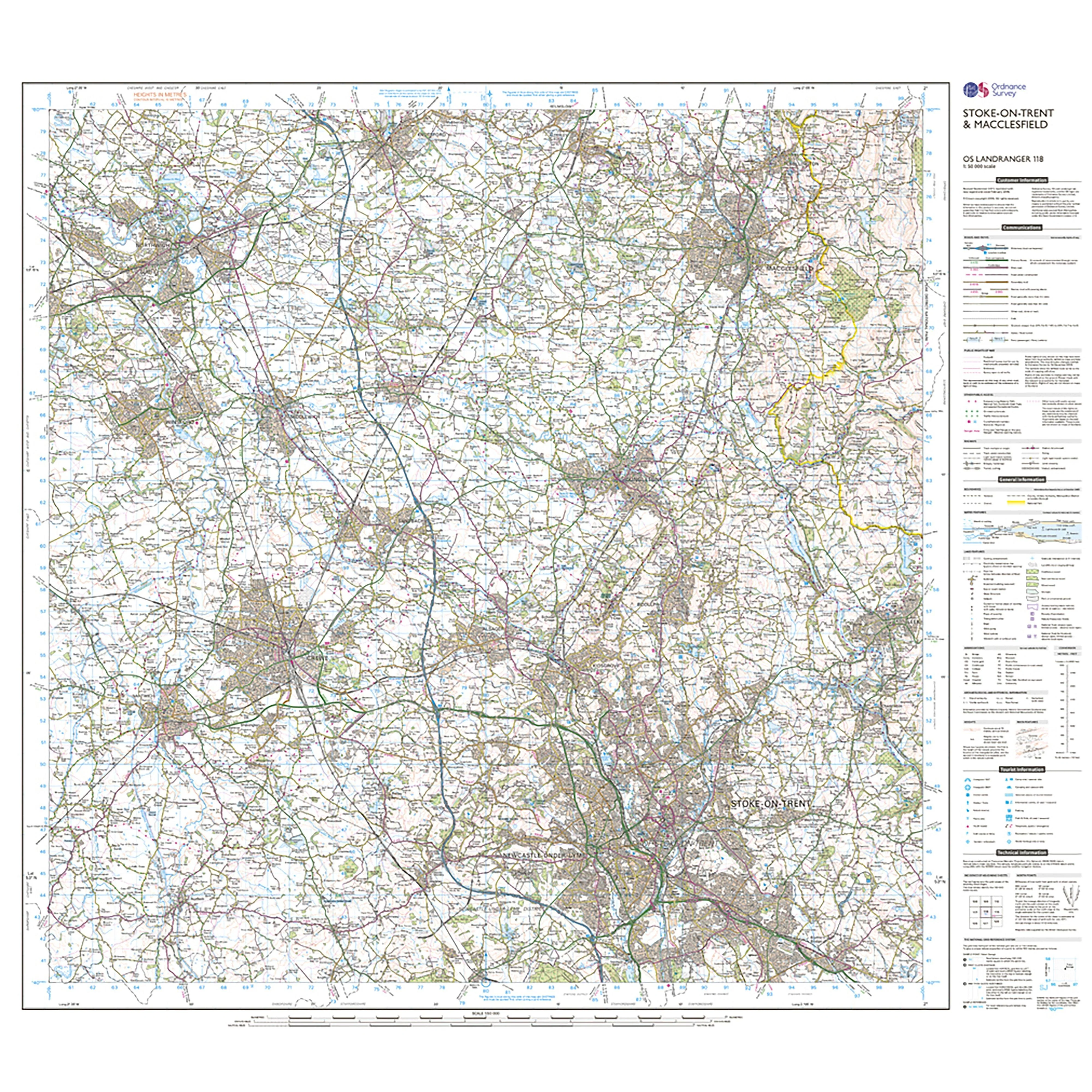 Landranger Active 118 Stoke-on-Trent & Macclesfield Map With Digital Version - Image 3