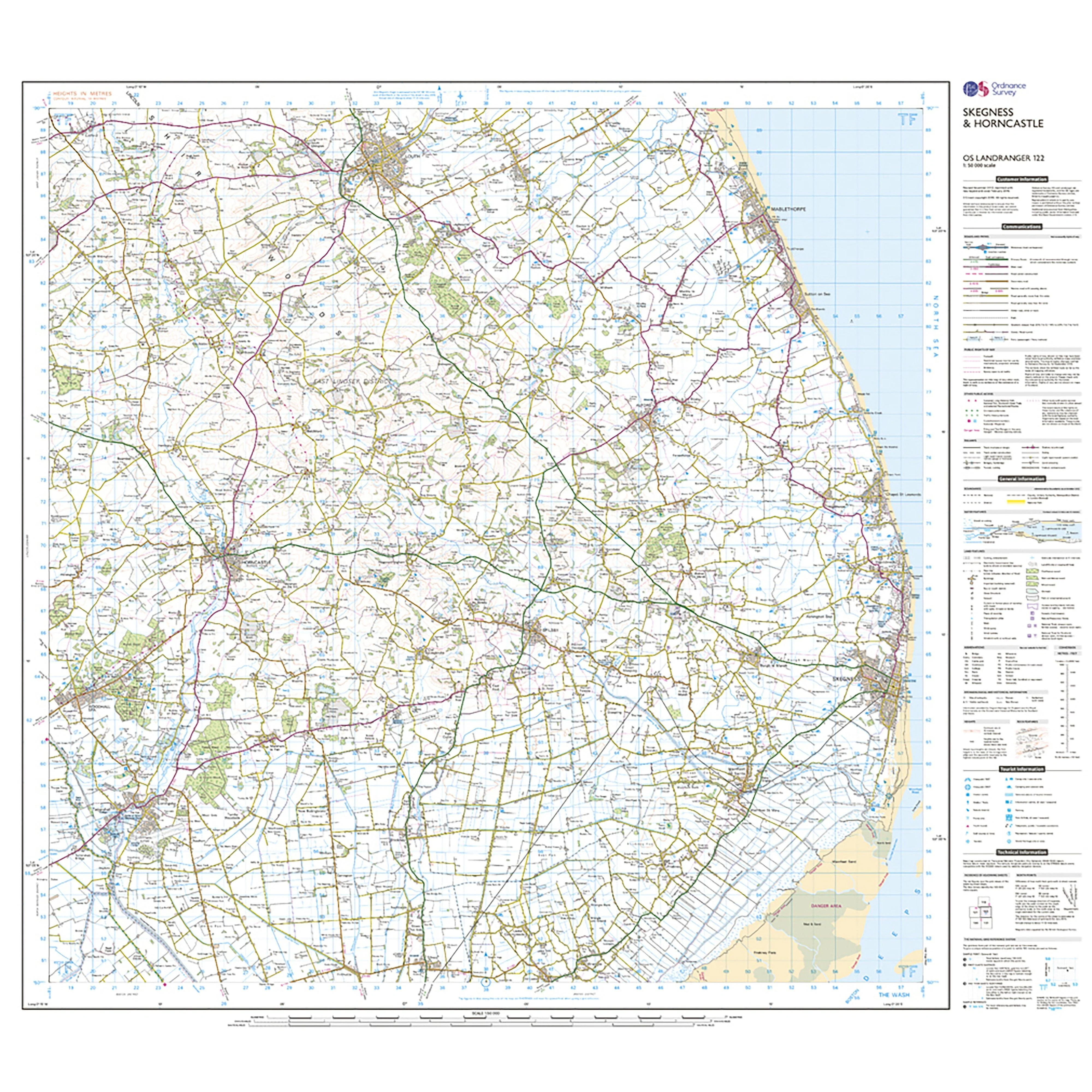 Landranger Active 122 Skegness  Horncastle Map With Digital Version - Image 3