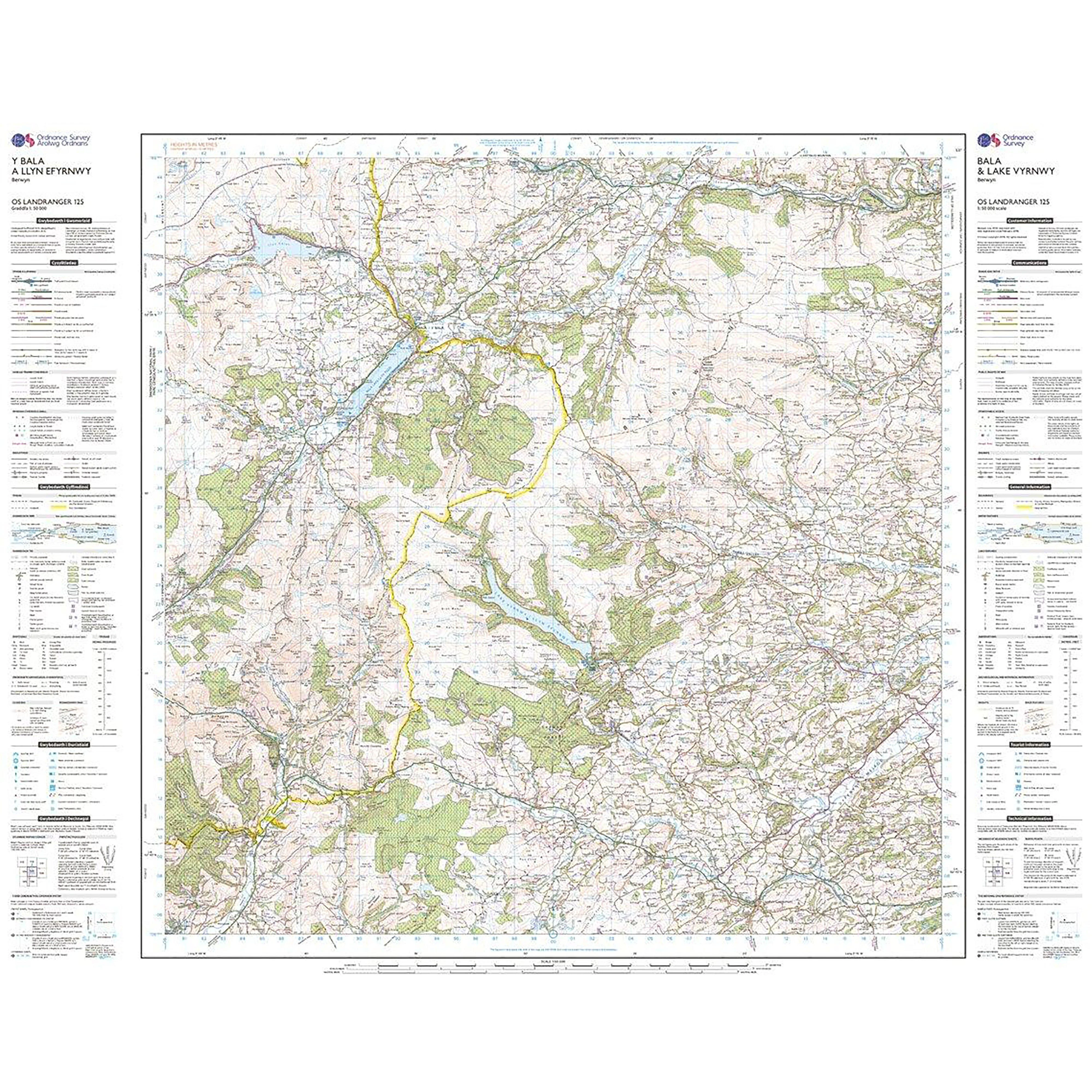 Landranger Active 125 Bala & Lake Vyrnwy Map With Digital Version - Image 3