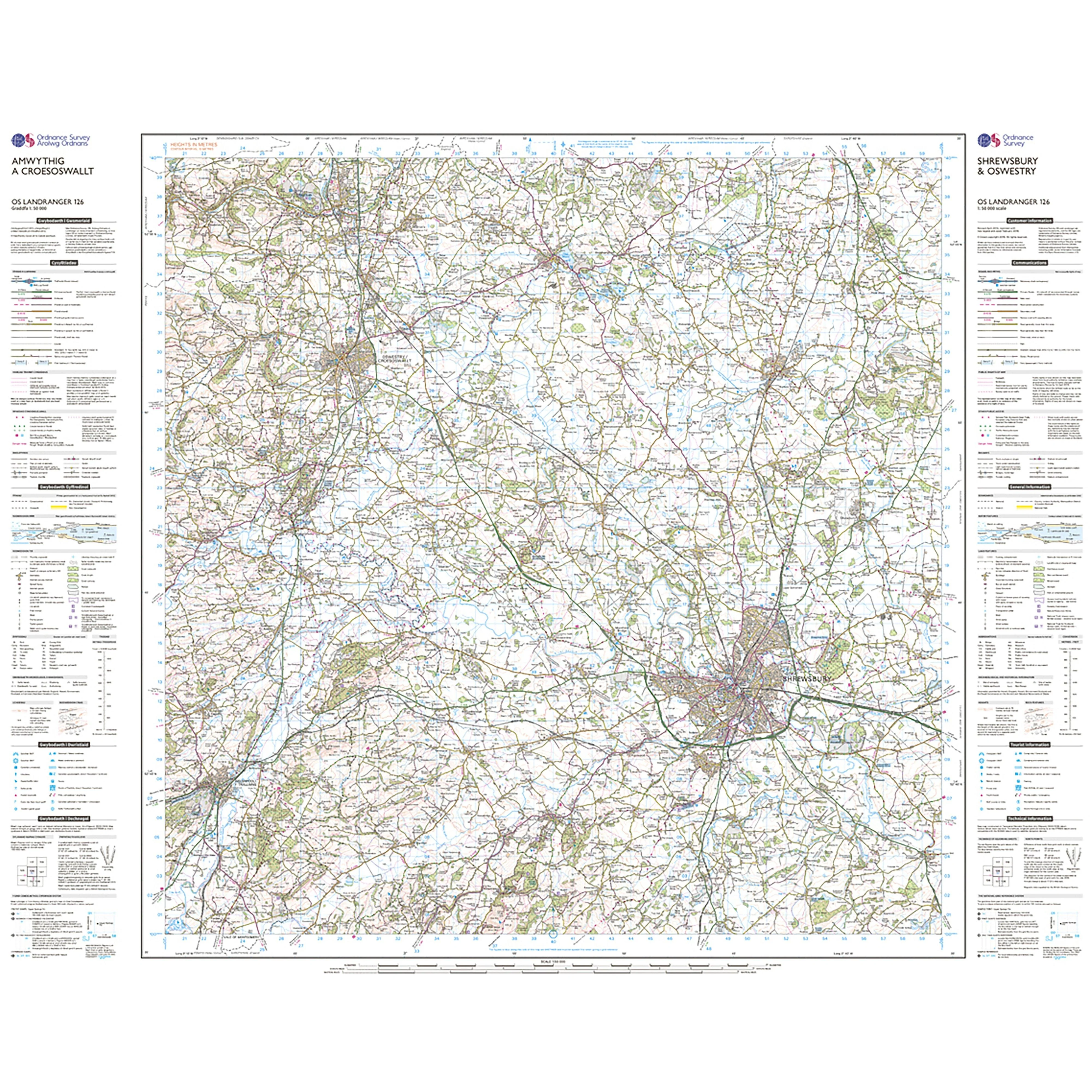 Landranger Active 126 Shrewsbury & Oswestry Map With Digital Version - Image 3