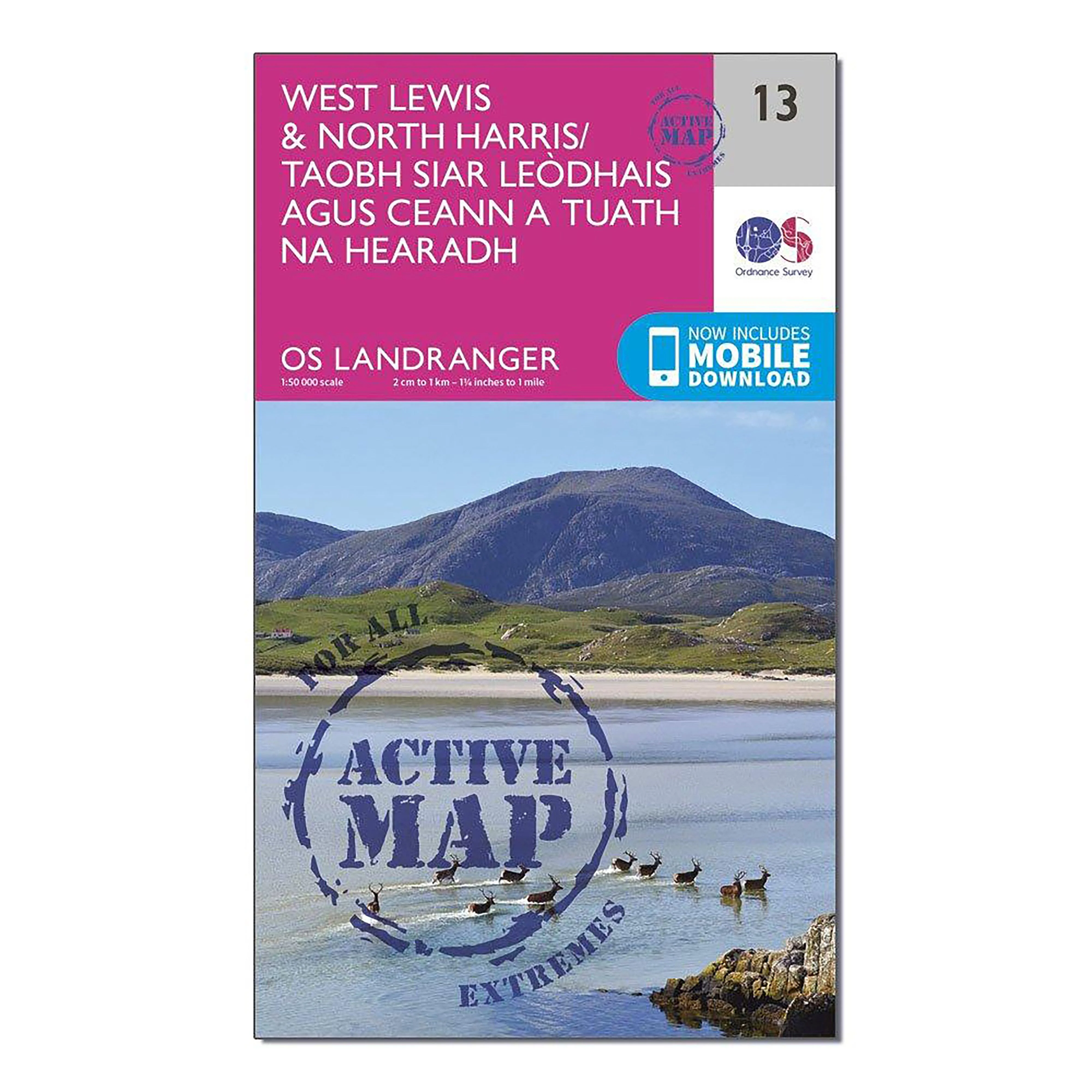 Landranger Active 13 West Lewis & North Harris Map With Digital Version - Image 4