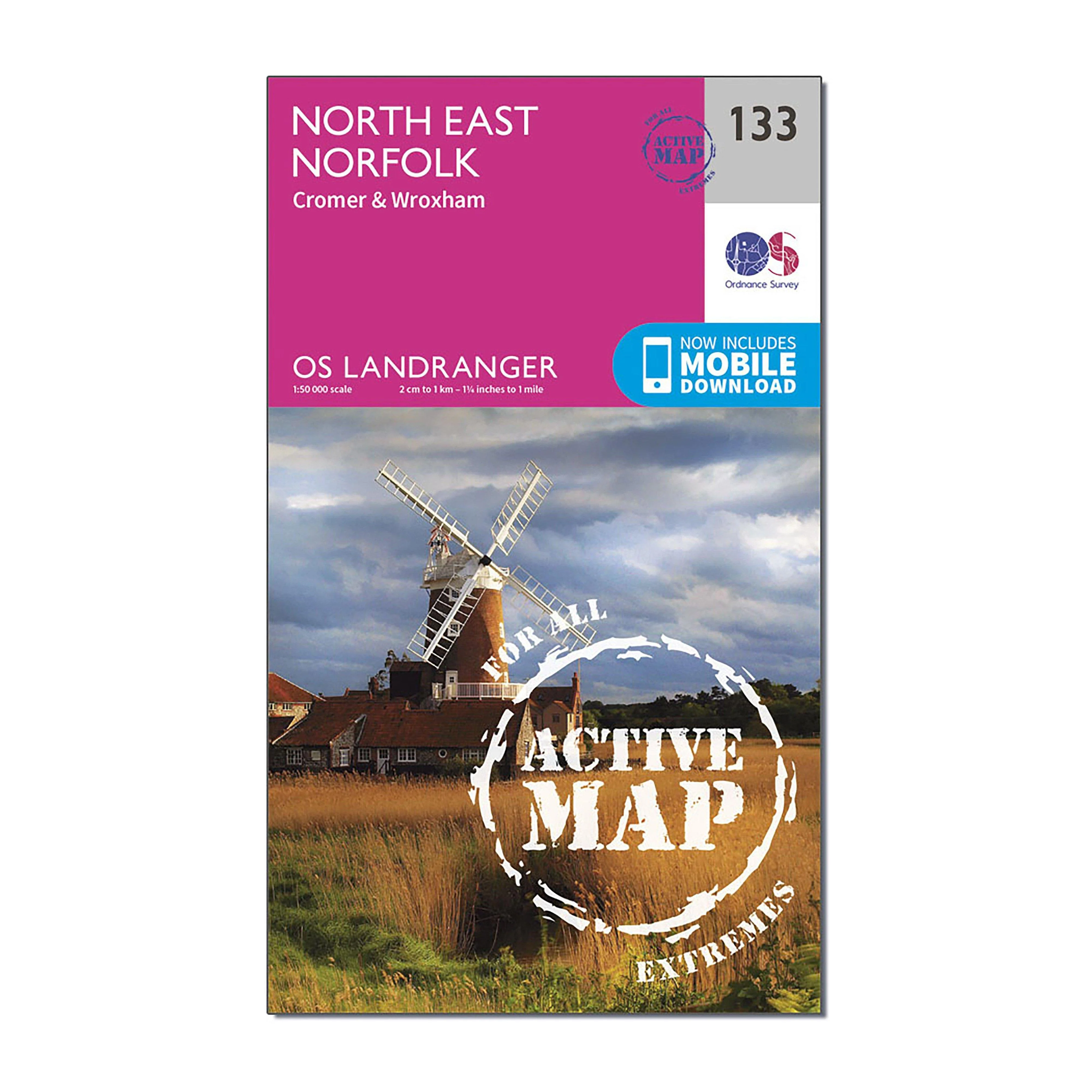 Landranger Active 133 North East Norfolk, Cromer & Wroxham Fakenham Map With Digital Version - Image 4