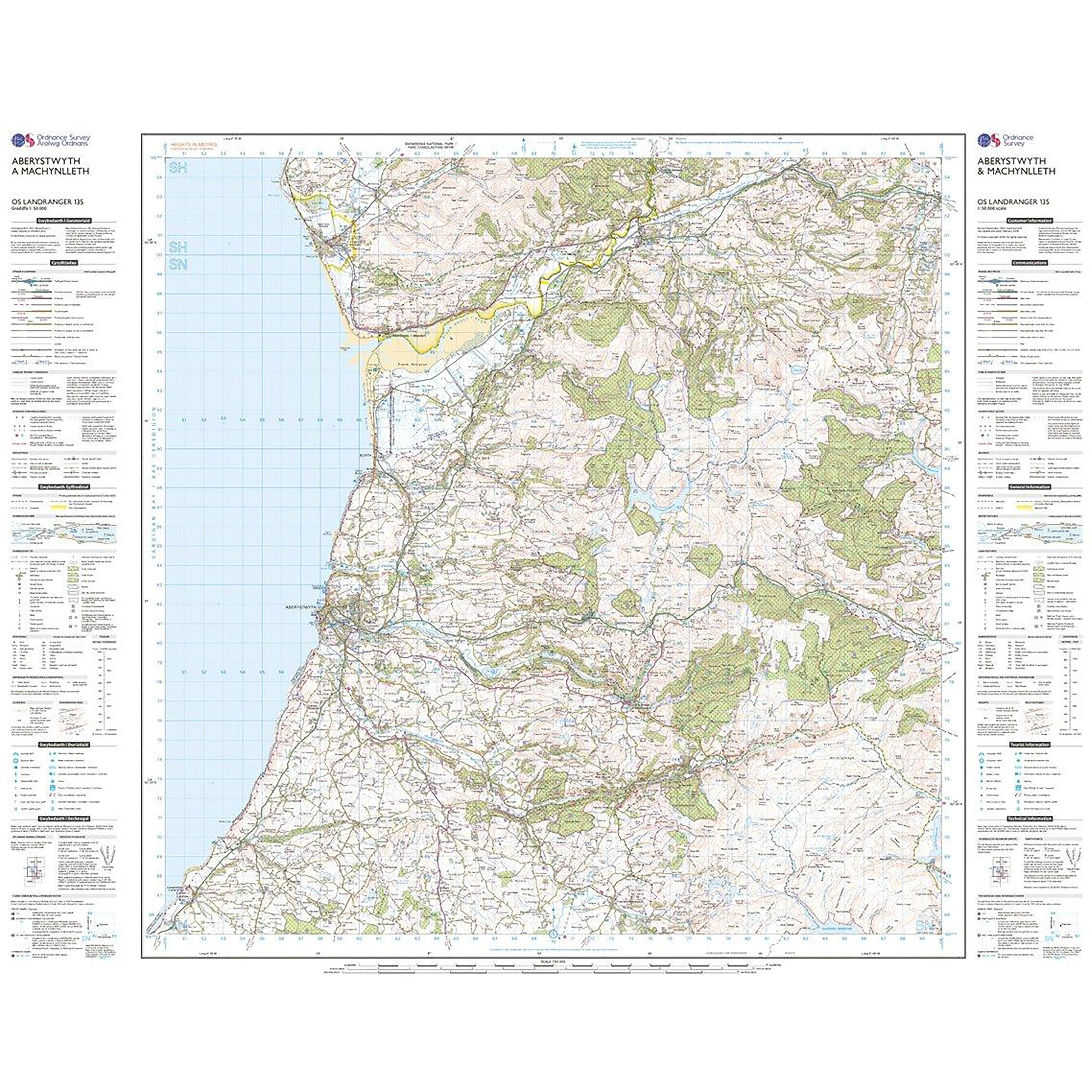 Landranger Active 135 Aberystwyth & Machynlleth Map With Digital Version - Image 3
