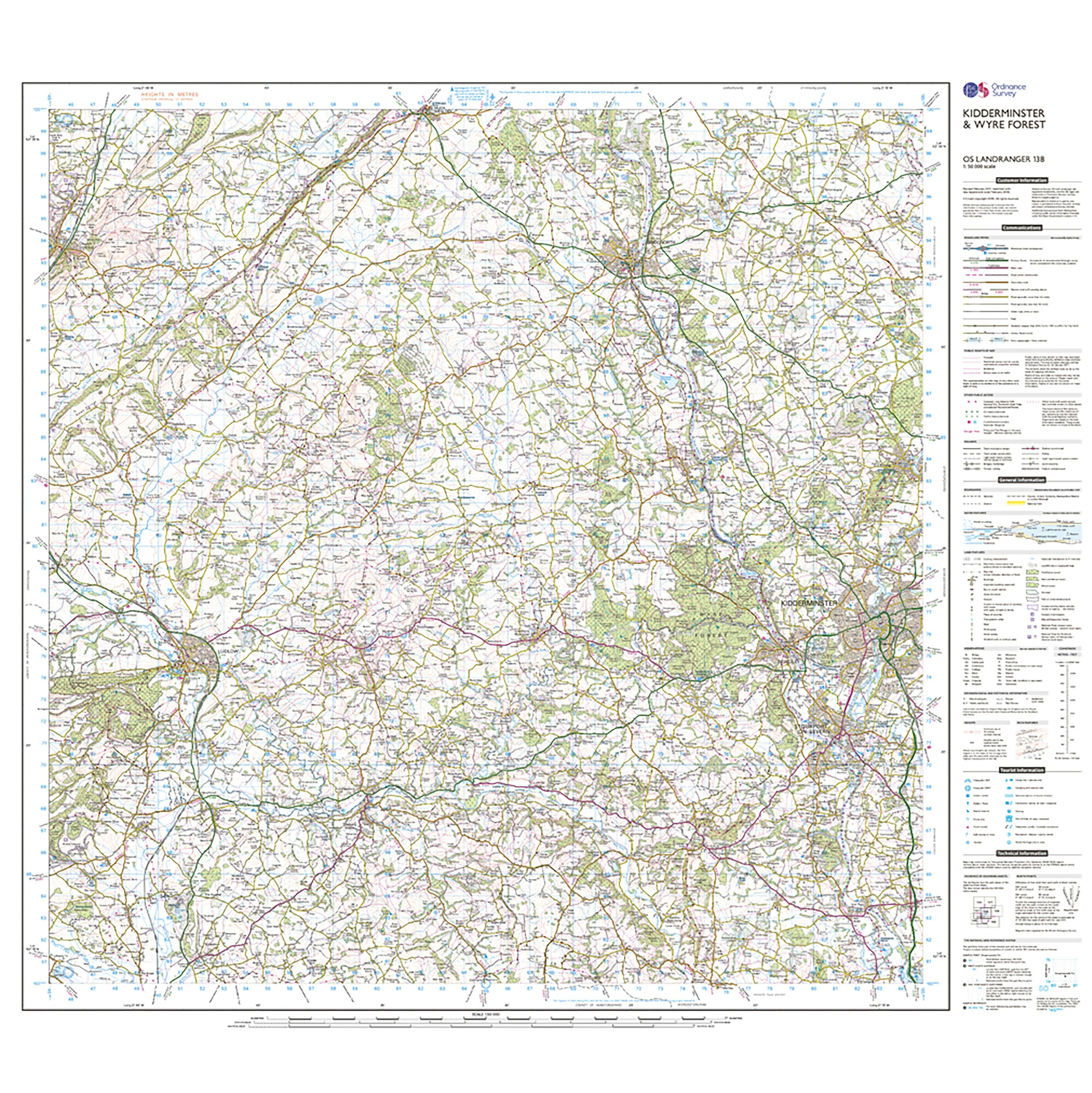 Landranger Active 138 Kidderminster & Wyre Forest Map With Digital Version - Image 3