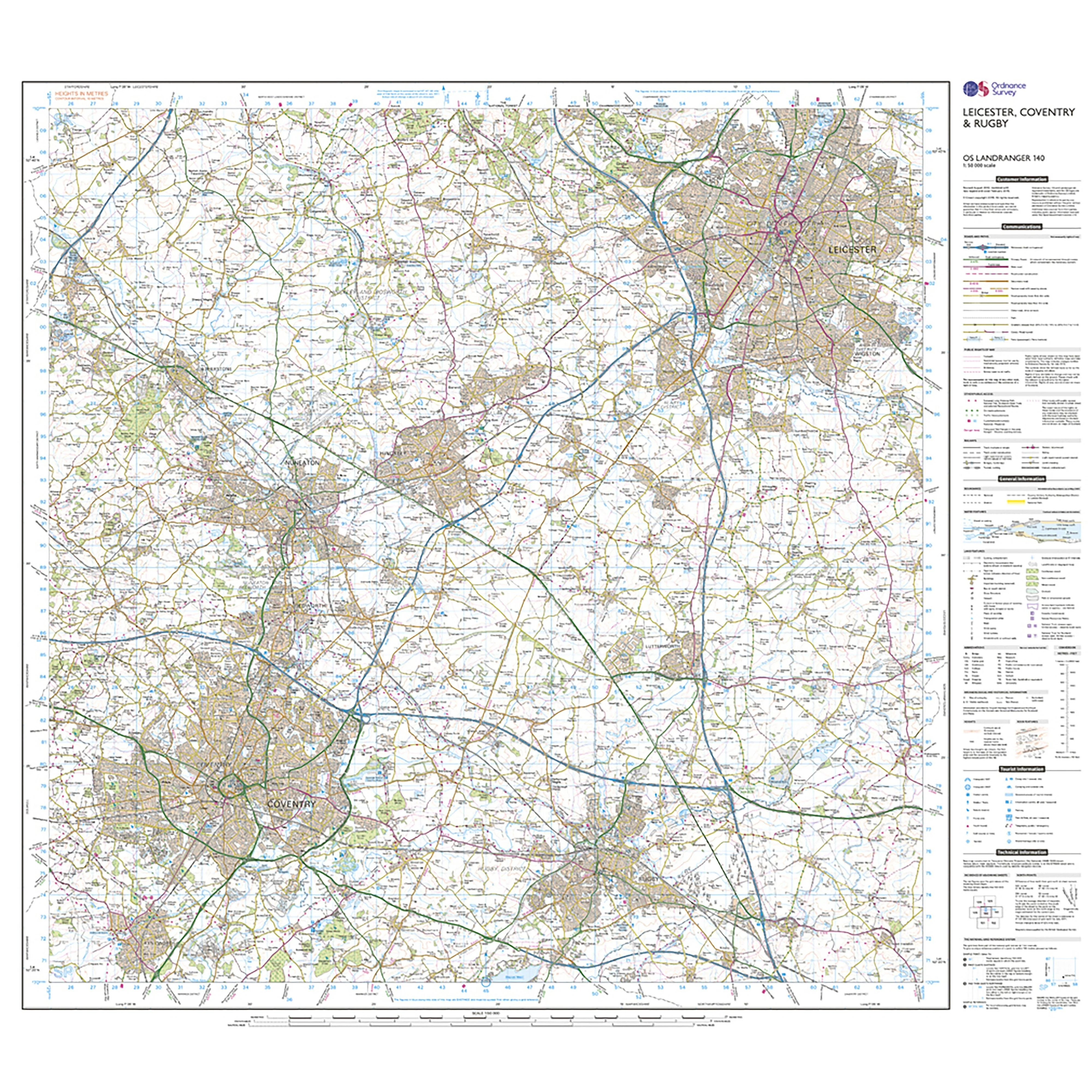 Landranger Active 140 Leicester, Coventry & Rugby Map With Digital Version - Image 3