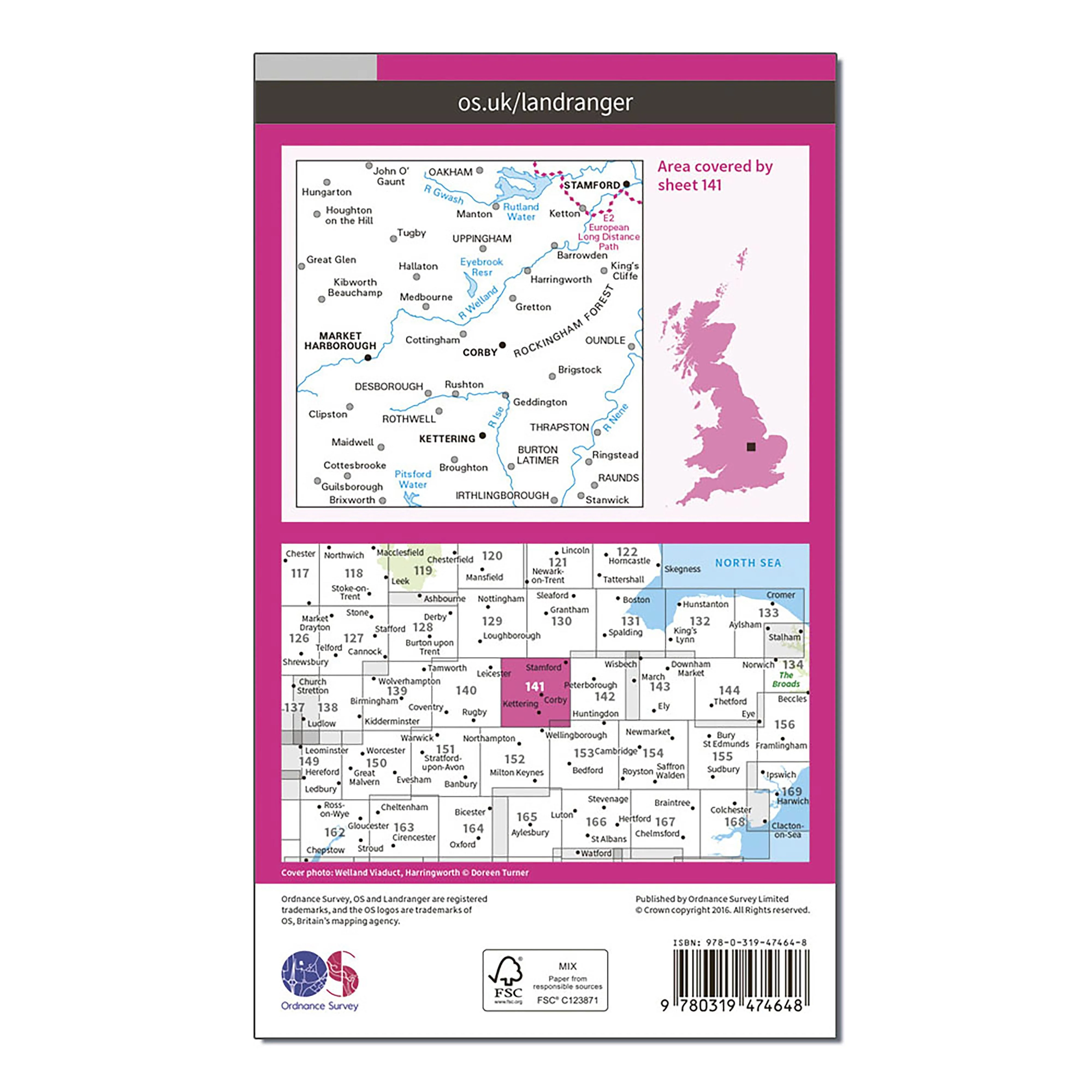 Landranger Active 141 Kettering & Corby Map With Digital Version - Image 2