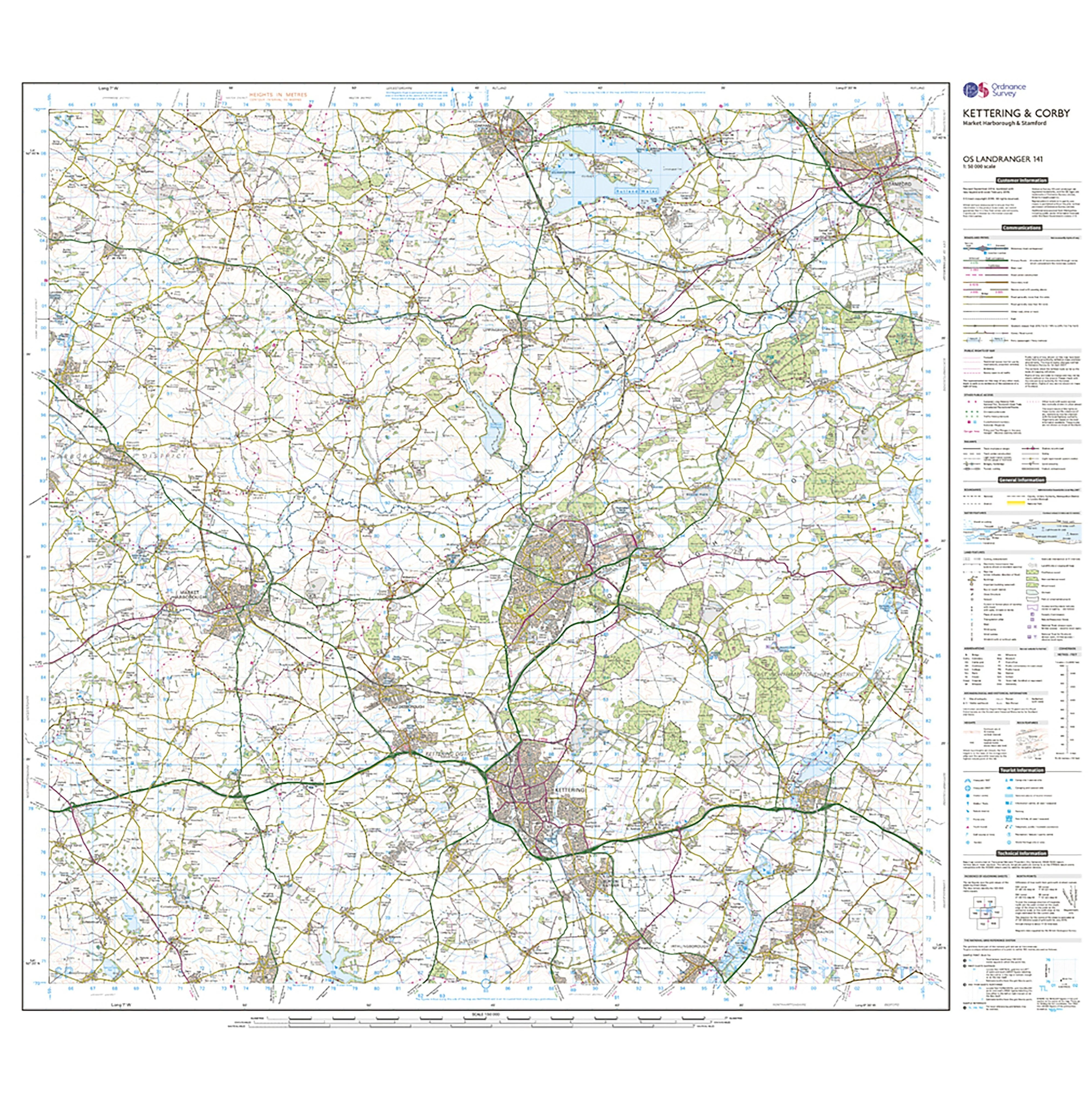 Landranger Active 141 Kettering & Corby Map With Digital Version - Image 3