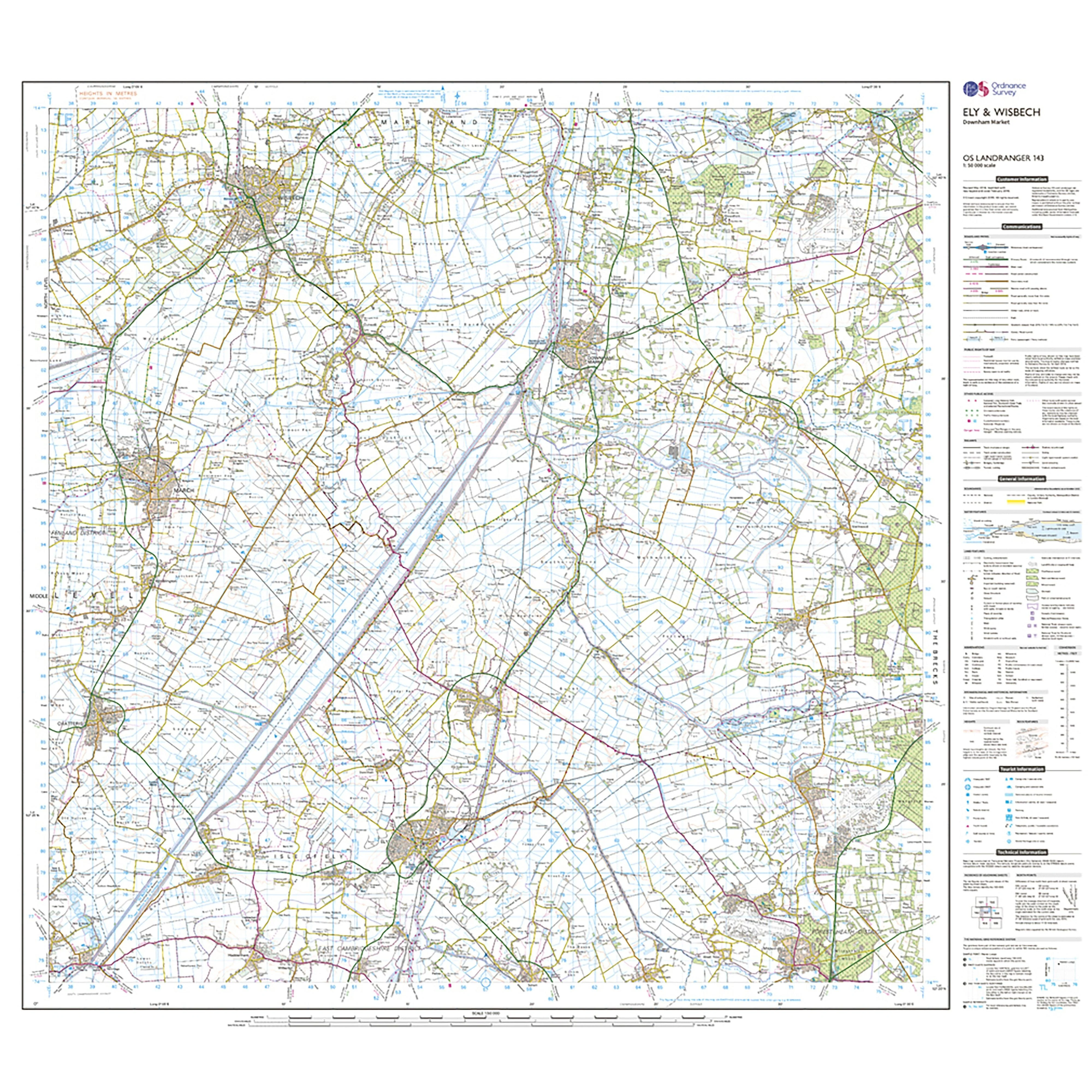 Landranger Active 143 Ely & Wisbech, Downham Market Map With Digital Version - Image 3