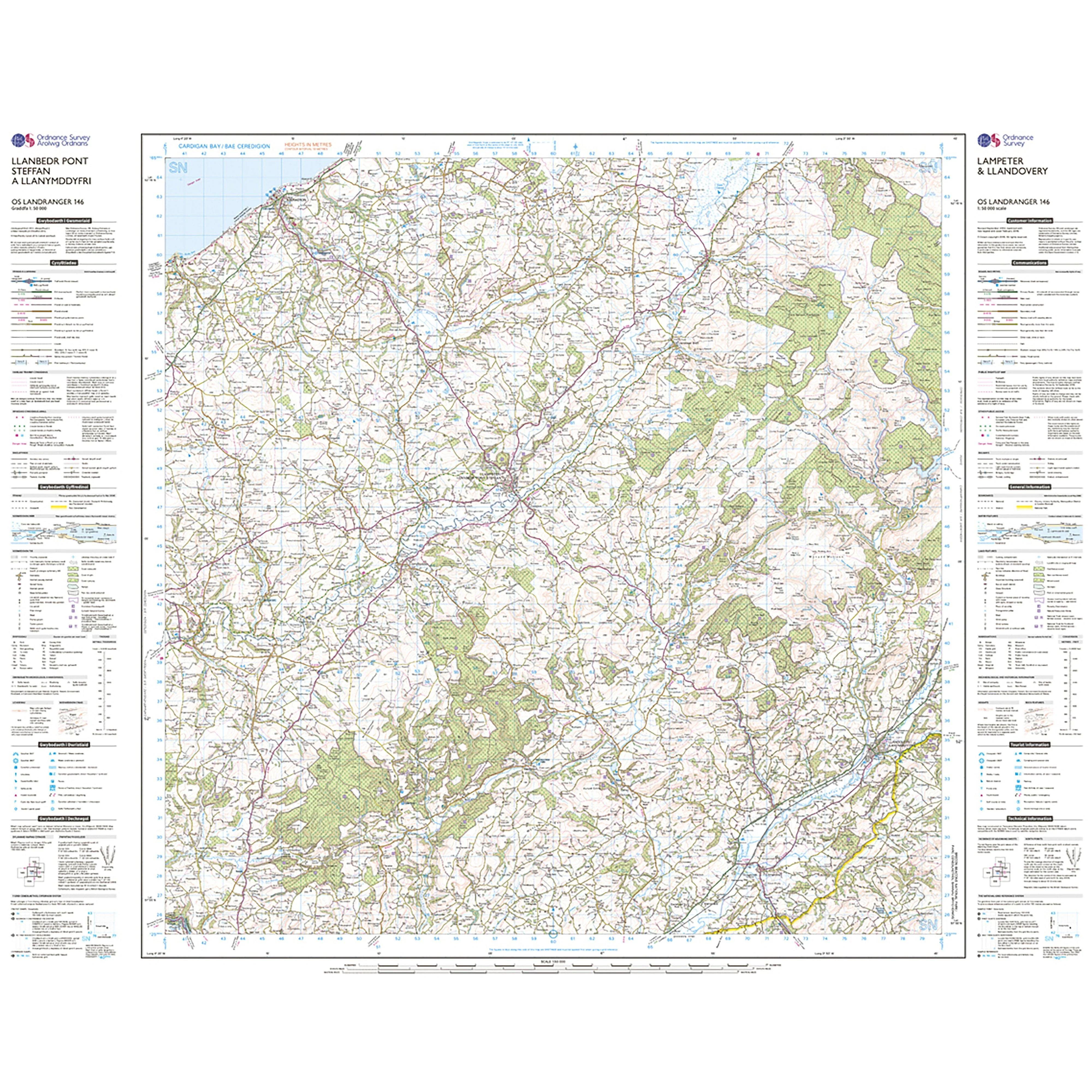 Landranger Active 146 Lampeter  Llandovery Map With Digital Version - Image 3
