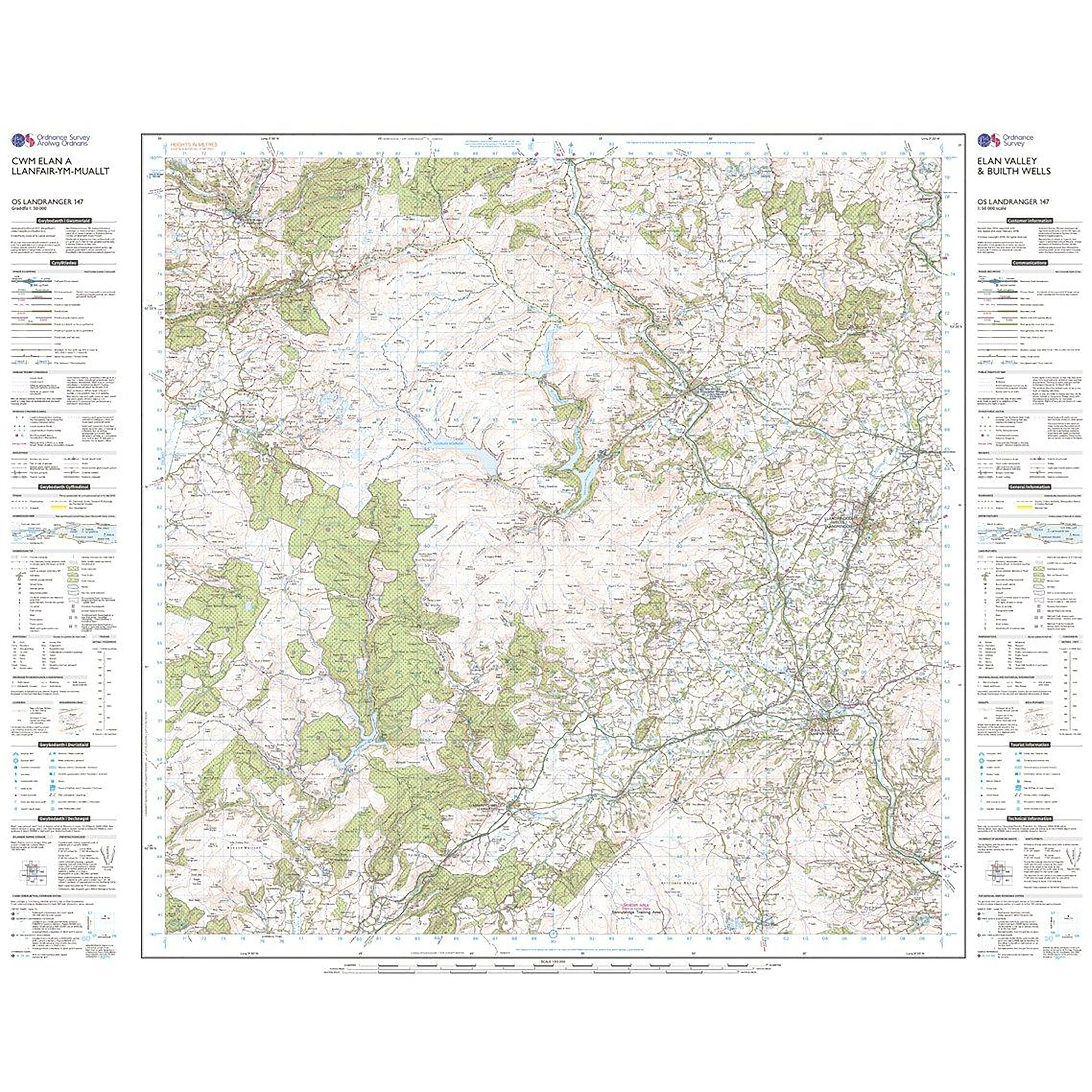Landranger Active 147 Elan Valley & Builth Wells Map With Digital Version - Image 3