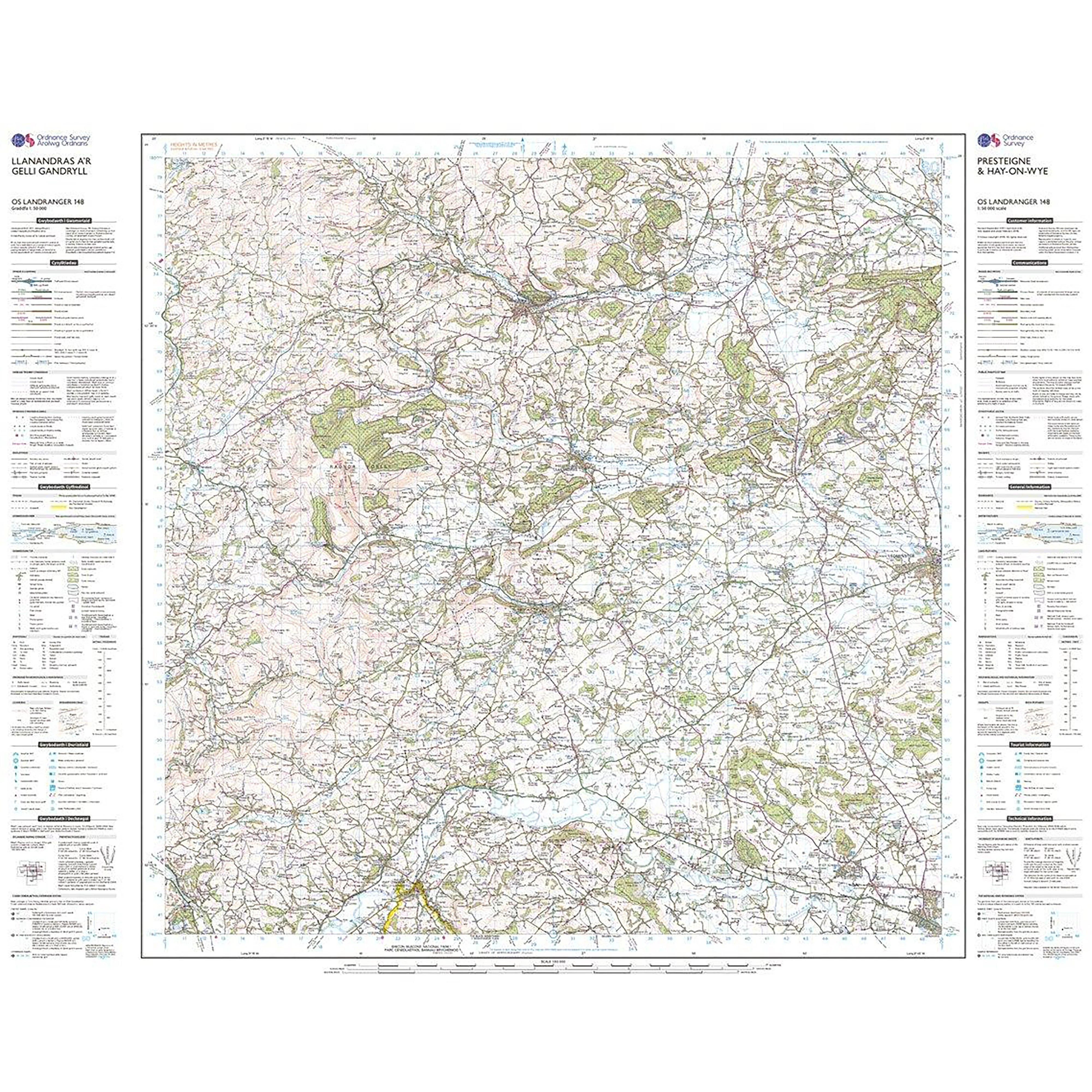 Landranger Active 148 Presteigne & Hay-on-Wye Map With Digital Version - Image 3