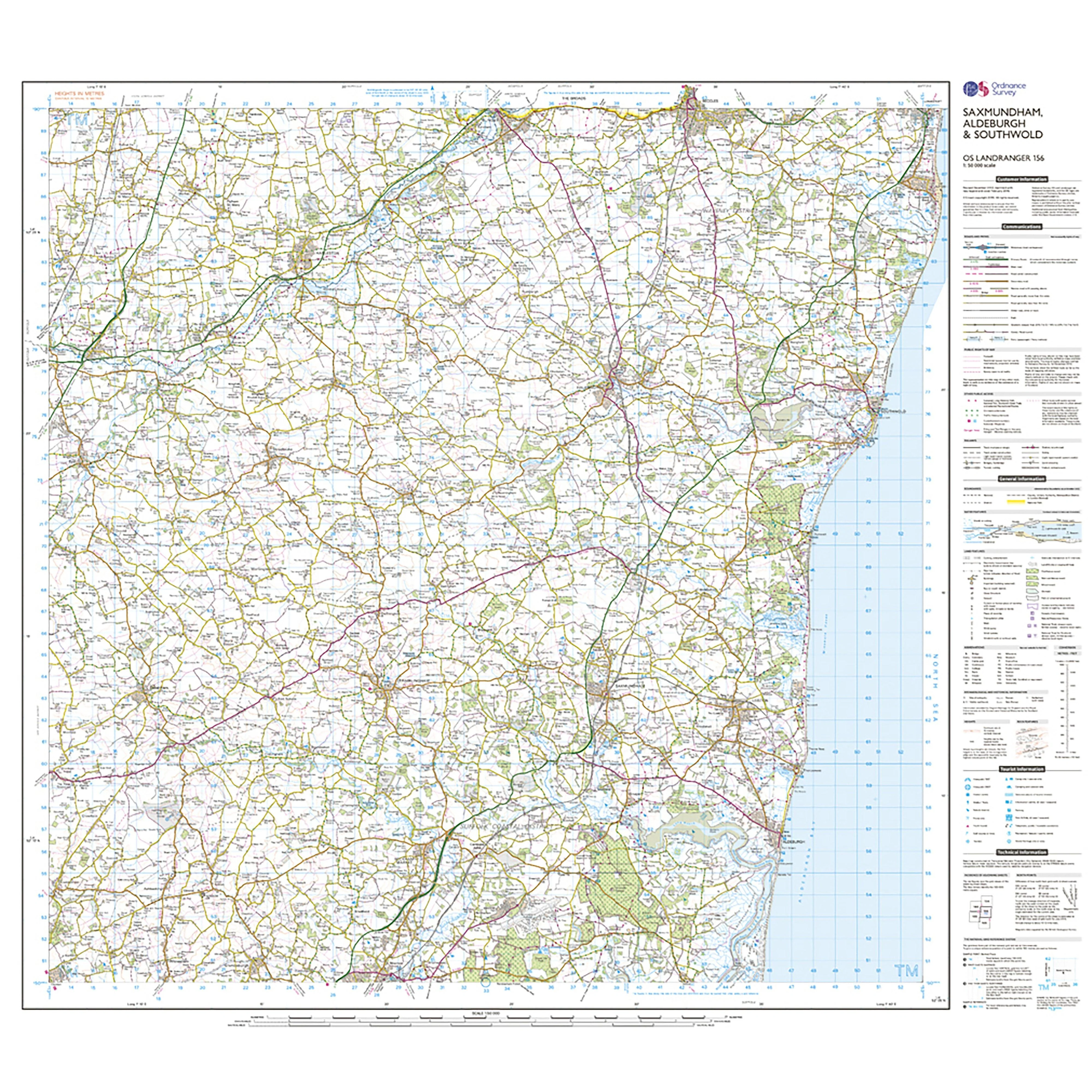 Landranger Active 156 Saxmundham, Aldeburgh & Southwold Map With Digital Version - Image 3