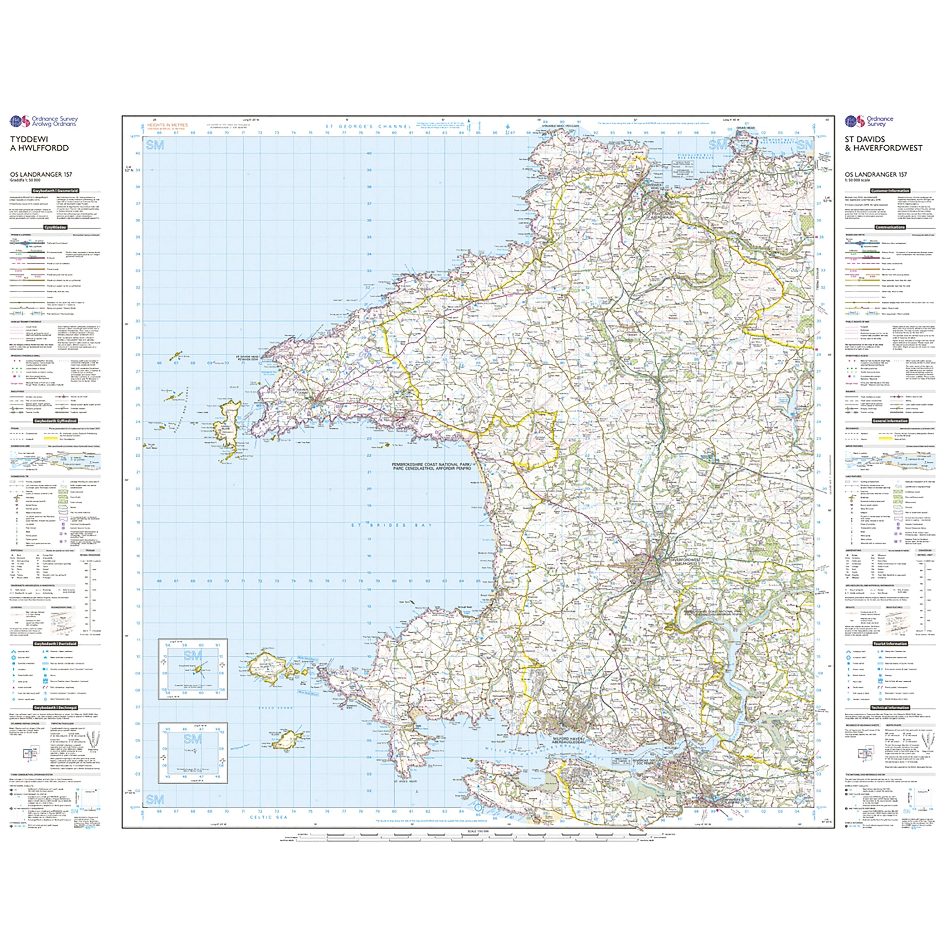 Landranger Active 157 St Davids & Haverfordwest Map With Digital Version - Image 3