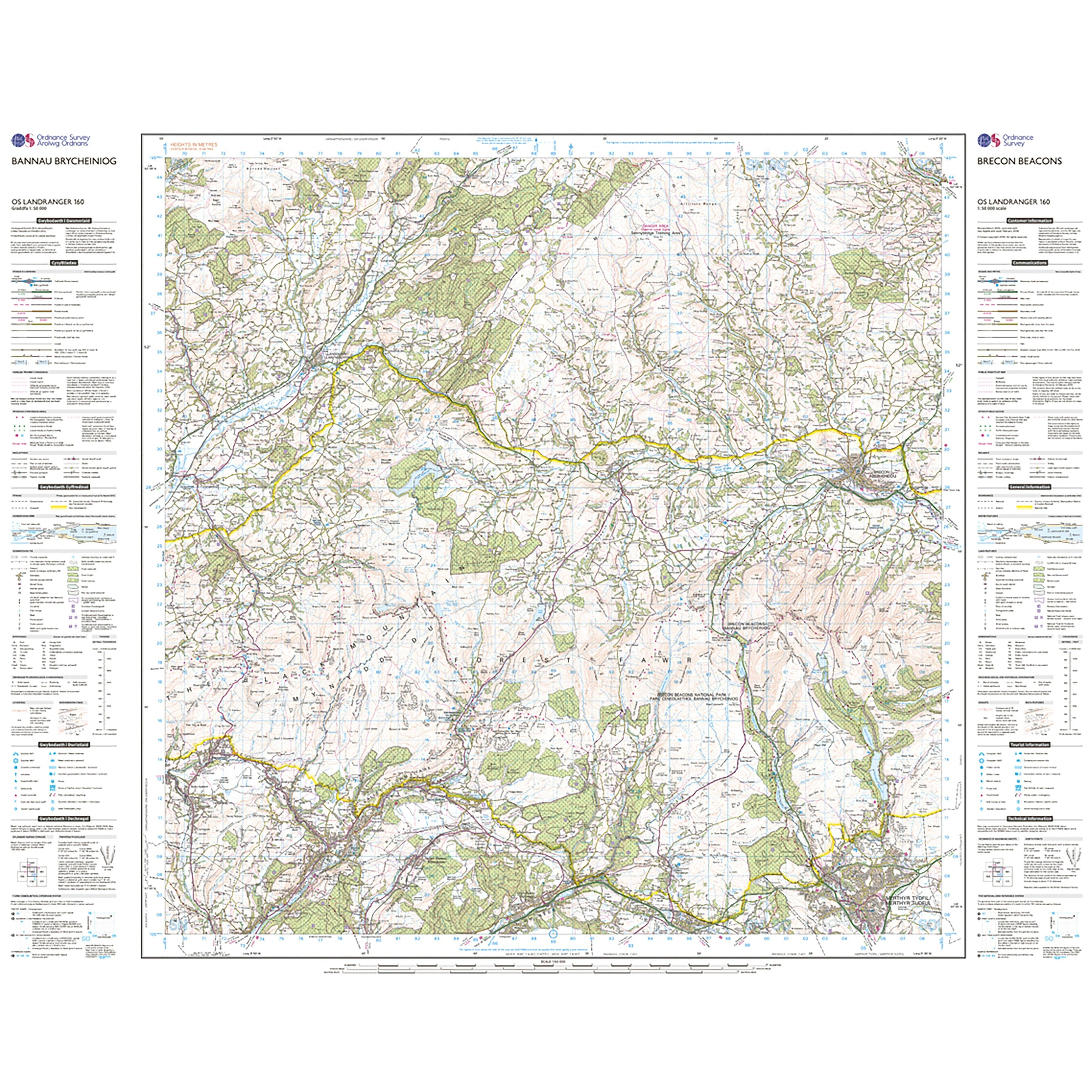 Landranger Active 160 Brecon Beacons Map With Digital Version - Image 3