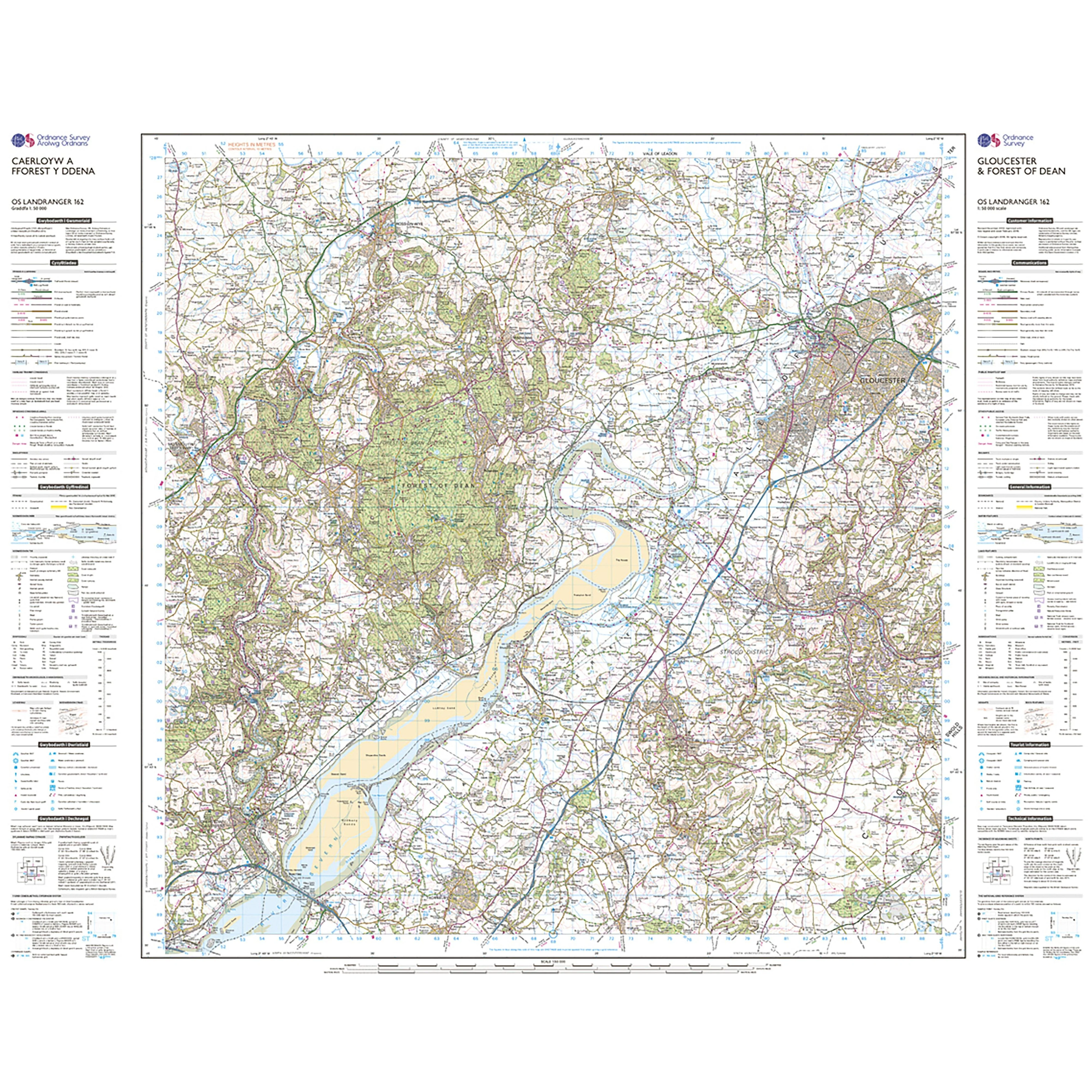 Landranger Active 162 Gloucester  Forest of Dean Map With Digital Version - Image 3
