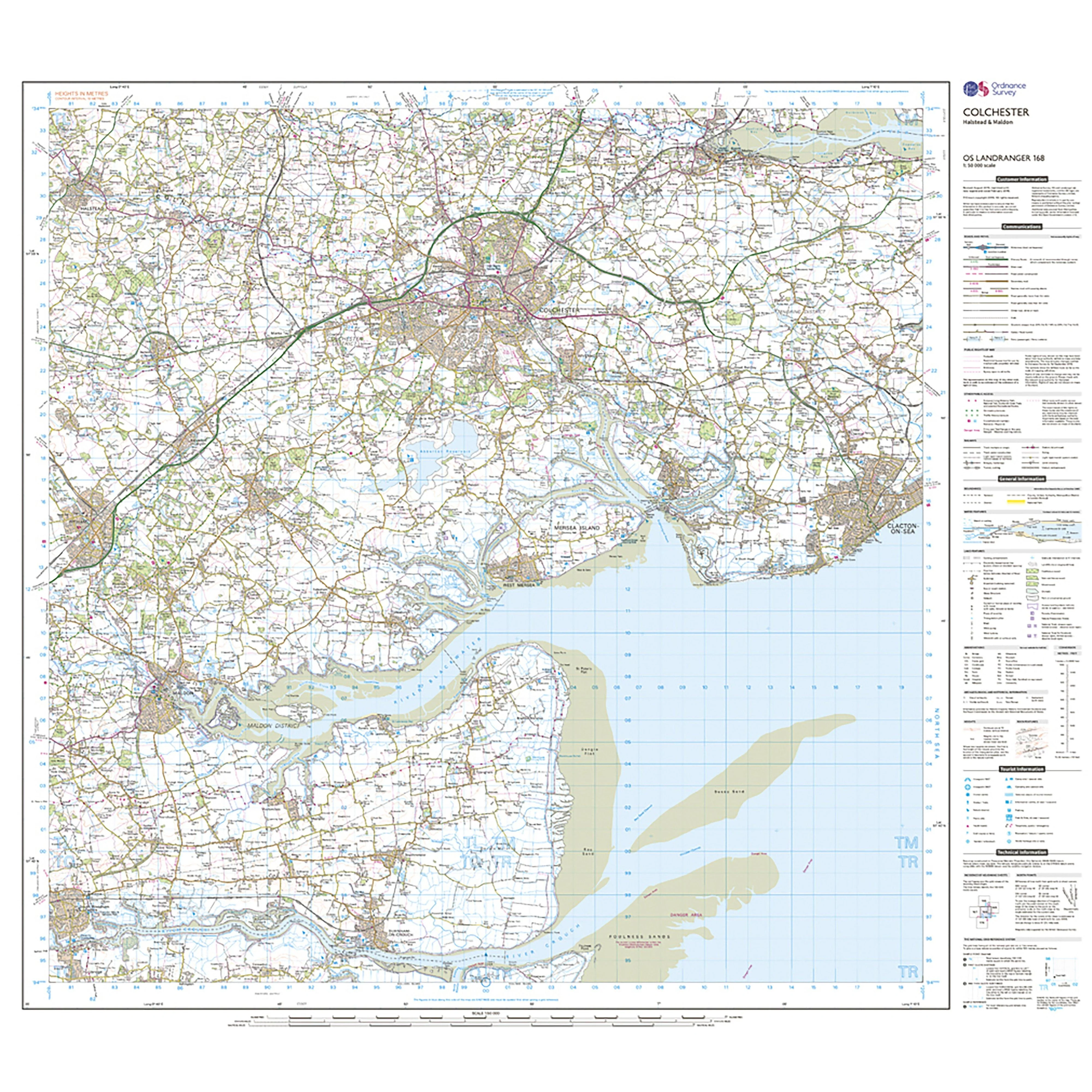 Landranger Active 168 Colchester, Halstead & Maldon Map With Digital Version - Image 3