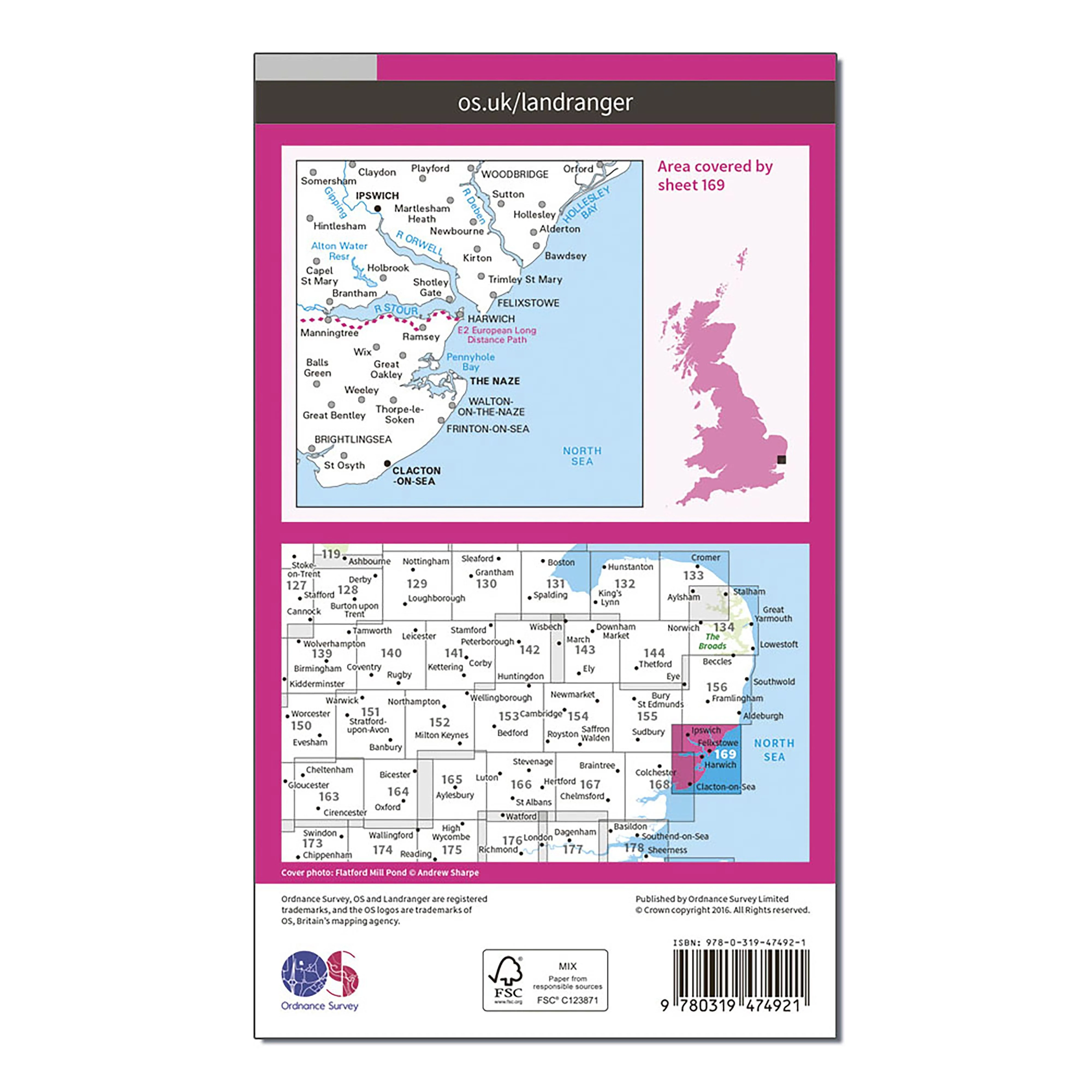 Landranger Active 169 Ipswich, The Naze & Clacton-on-Sea Map With Digital Version - Image 2