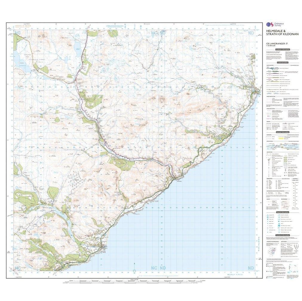 Landranger Active 17 Helmsdale & Strath of Kildonan Map With Digital Version - Image 3