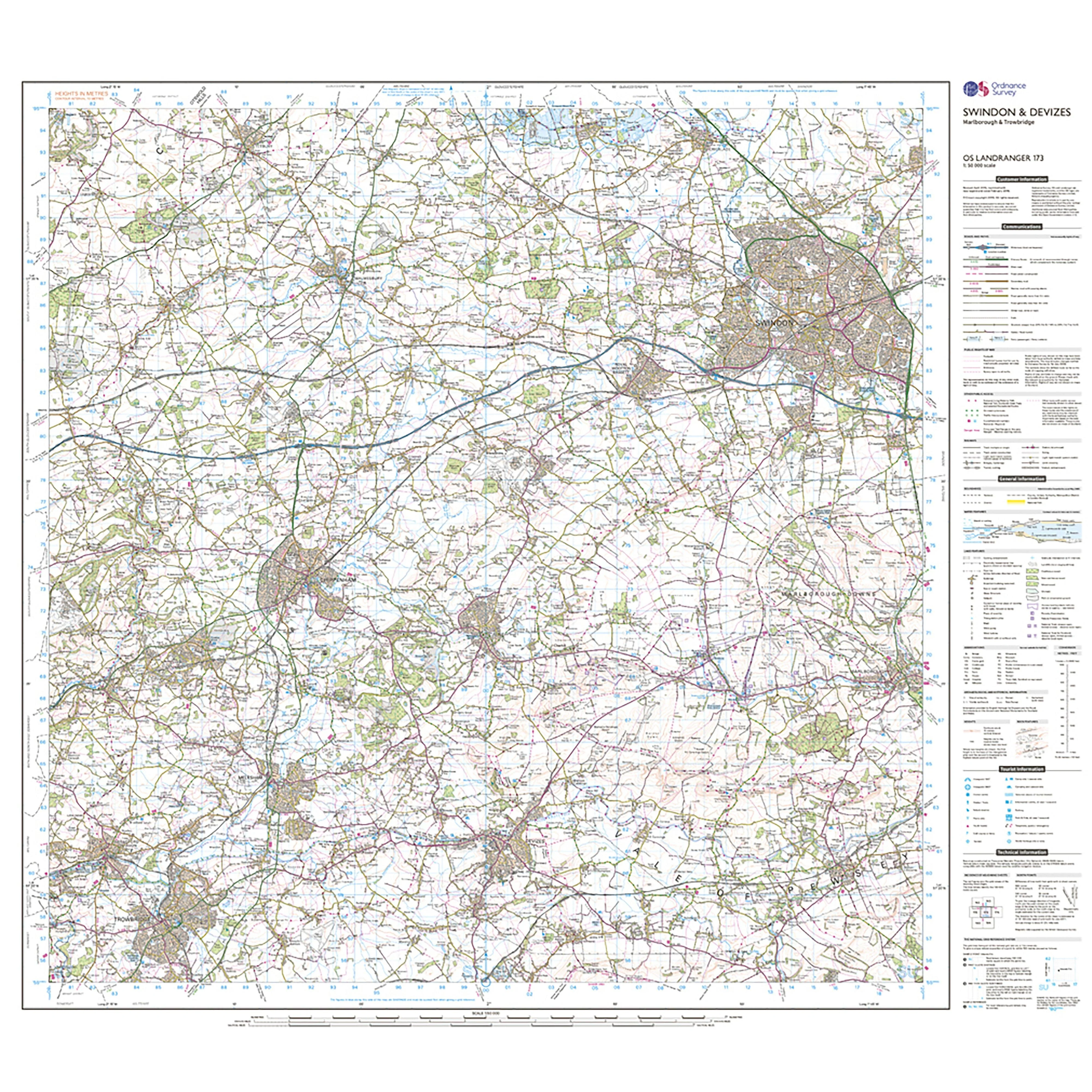 Landranger Active 173 Swindon Devizes Marlborough  Trowbridge Map With Digital Version - Image 3