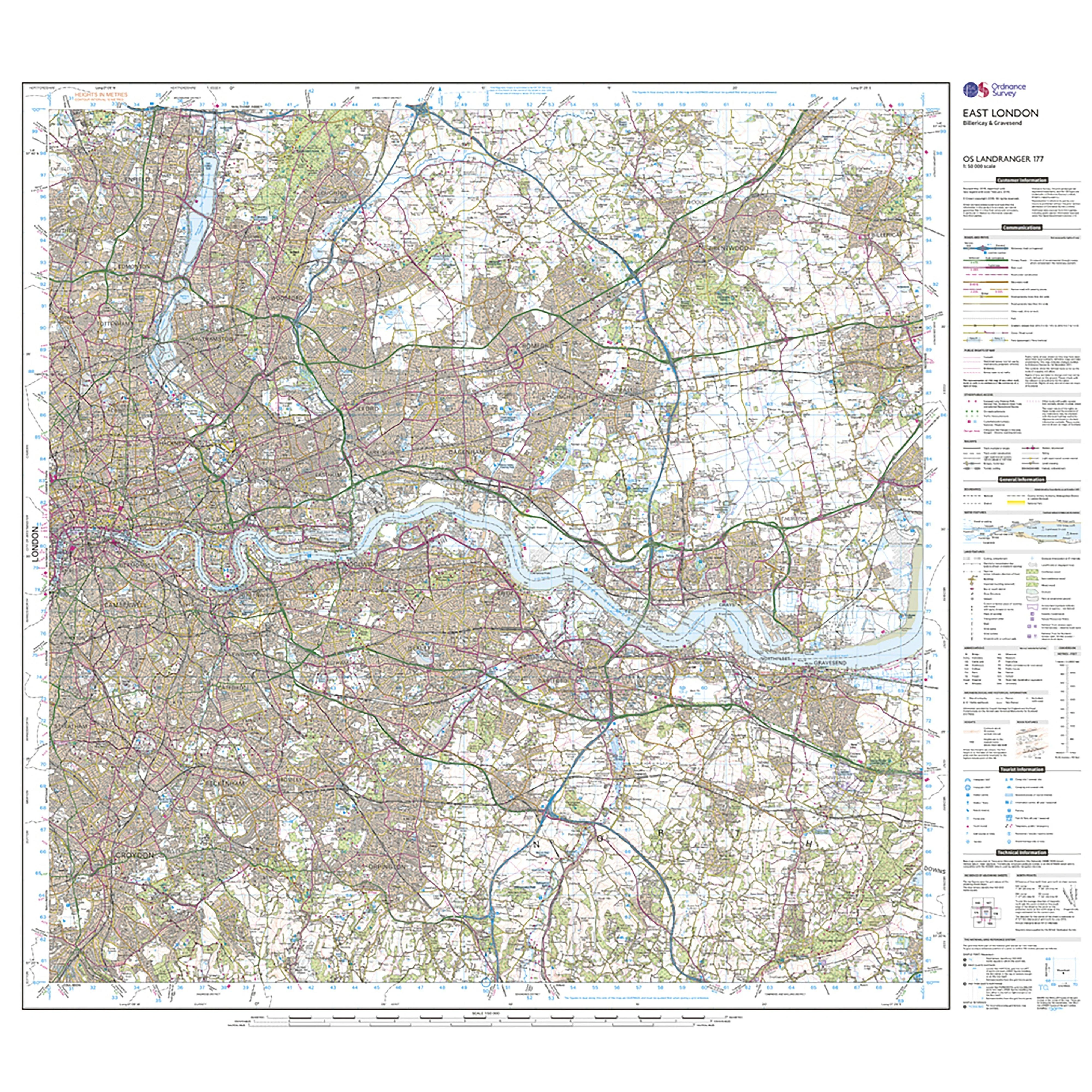 Landranger Active 177 East London, Billericay & Gravesend Map With Digital Version - Image 3