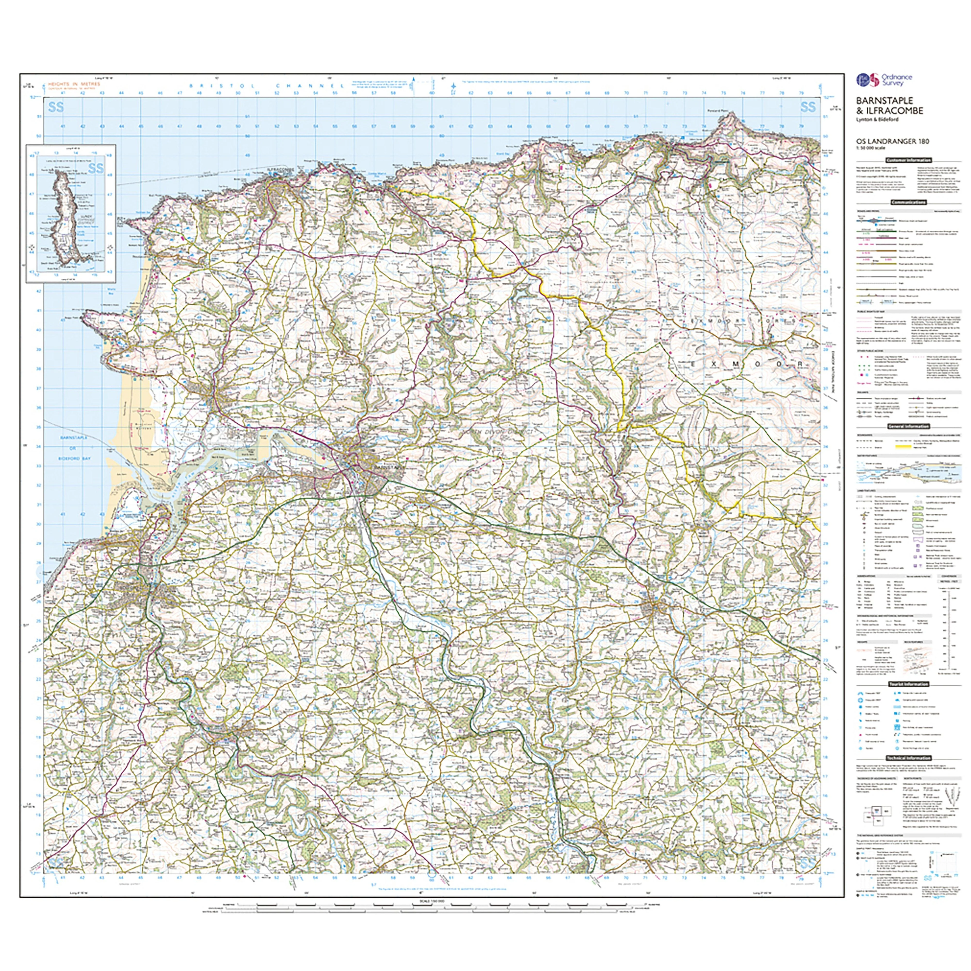 Landranger Active 180 Barnstaple & Ilfracombe, Lynton & Bideford Map With Digital Version - Image 3