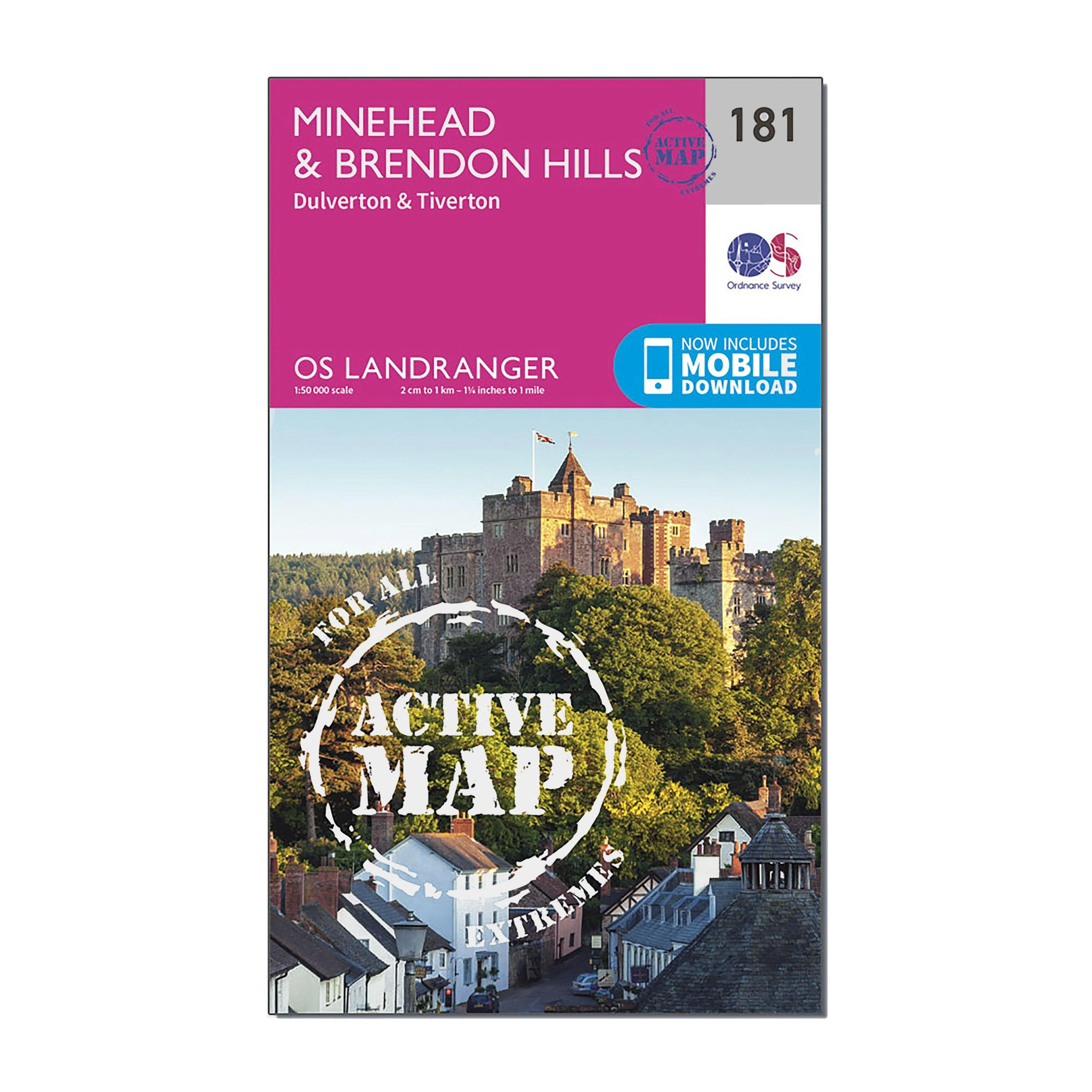 Landranger Active 181 Minehead & Brendon Hills, Dulverton & Tiverton Map With Digital Version - Image 4
