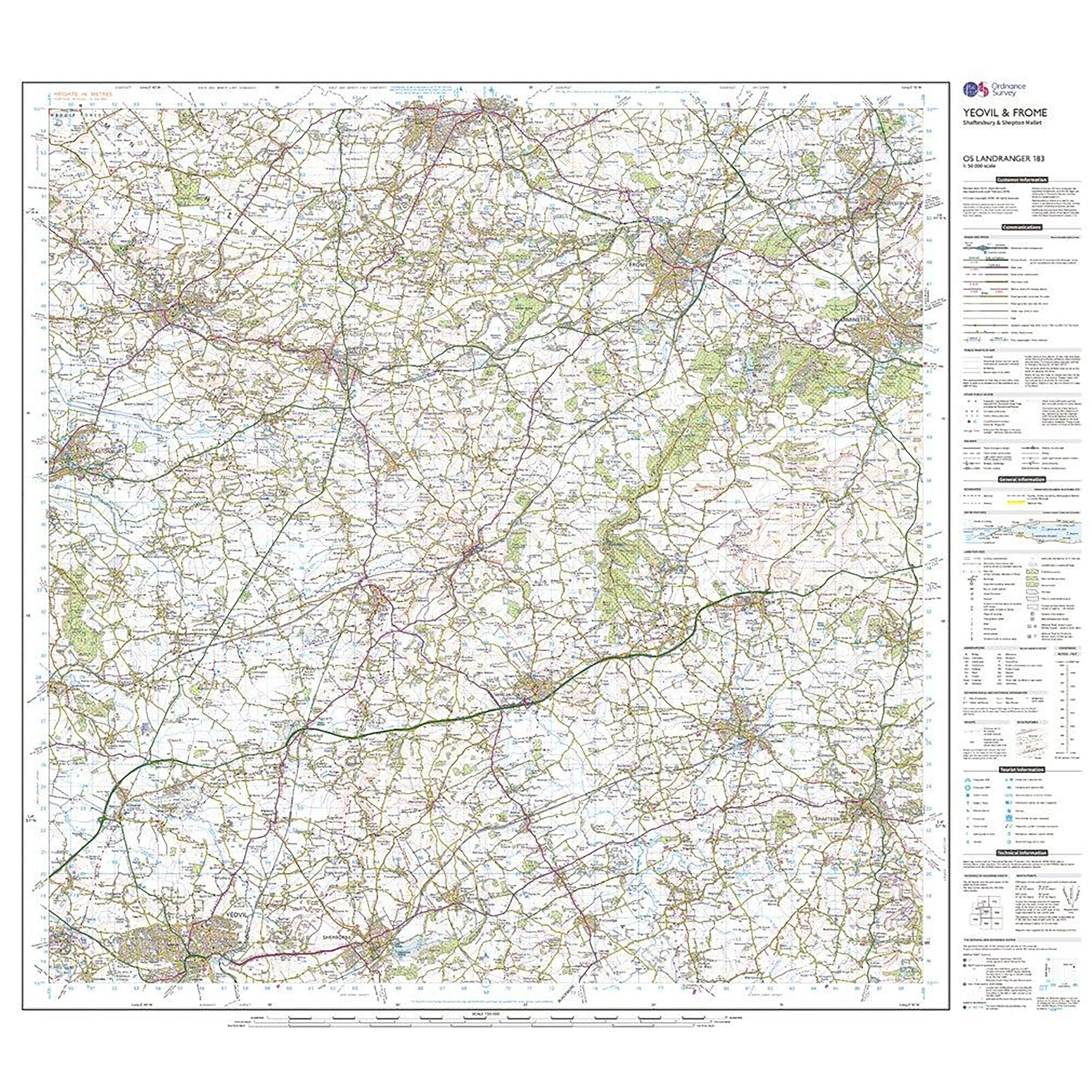 Landranger Active 183 Yeovil & Frome Map With Digital Version - Image 3