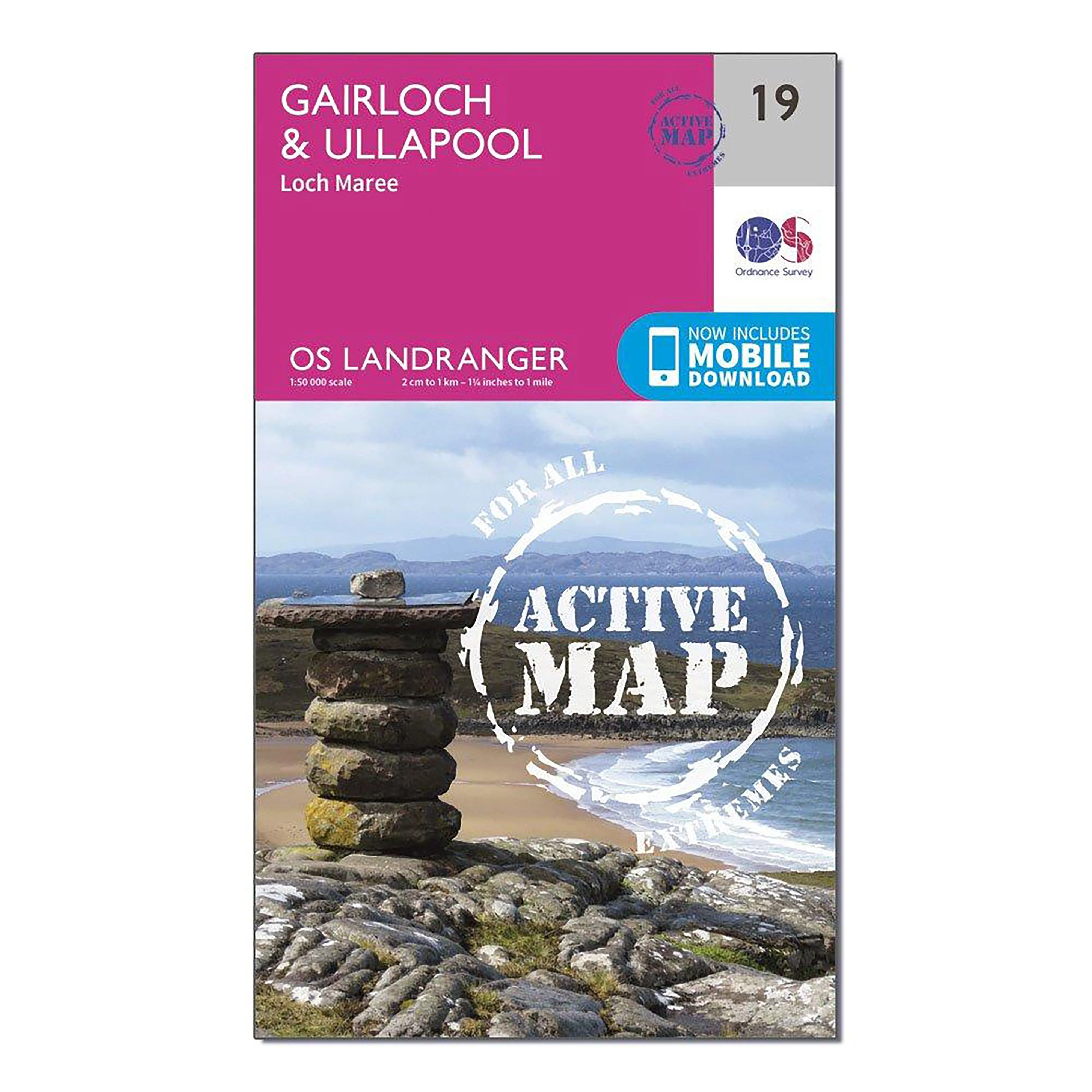 Landranger Active 19 Gairloch & Ullapool, Loch Maree Map With Digital Version - Image 4