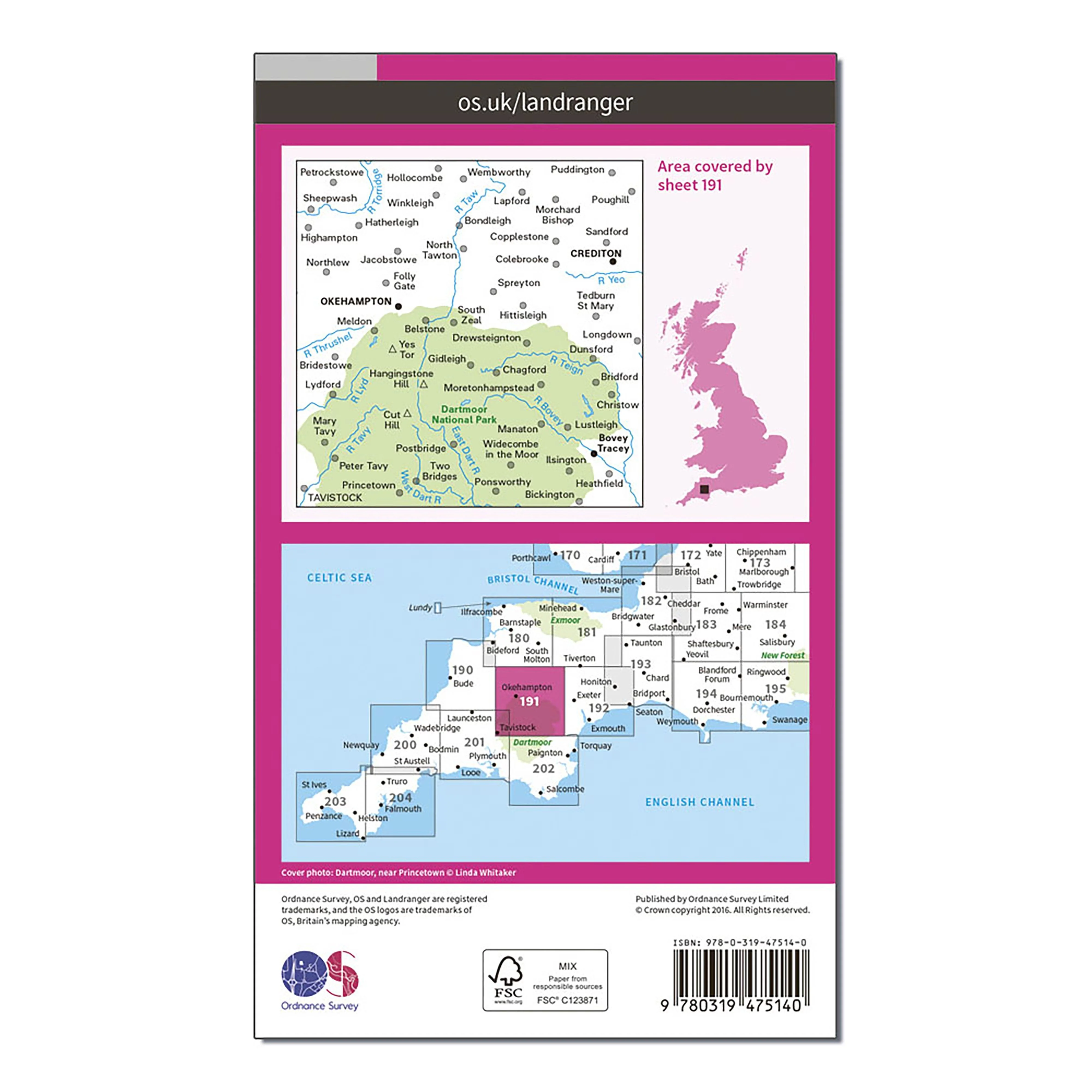 Landranger Active 191 Okehampton & North Dartmoor Map With Digital Version - Image 2