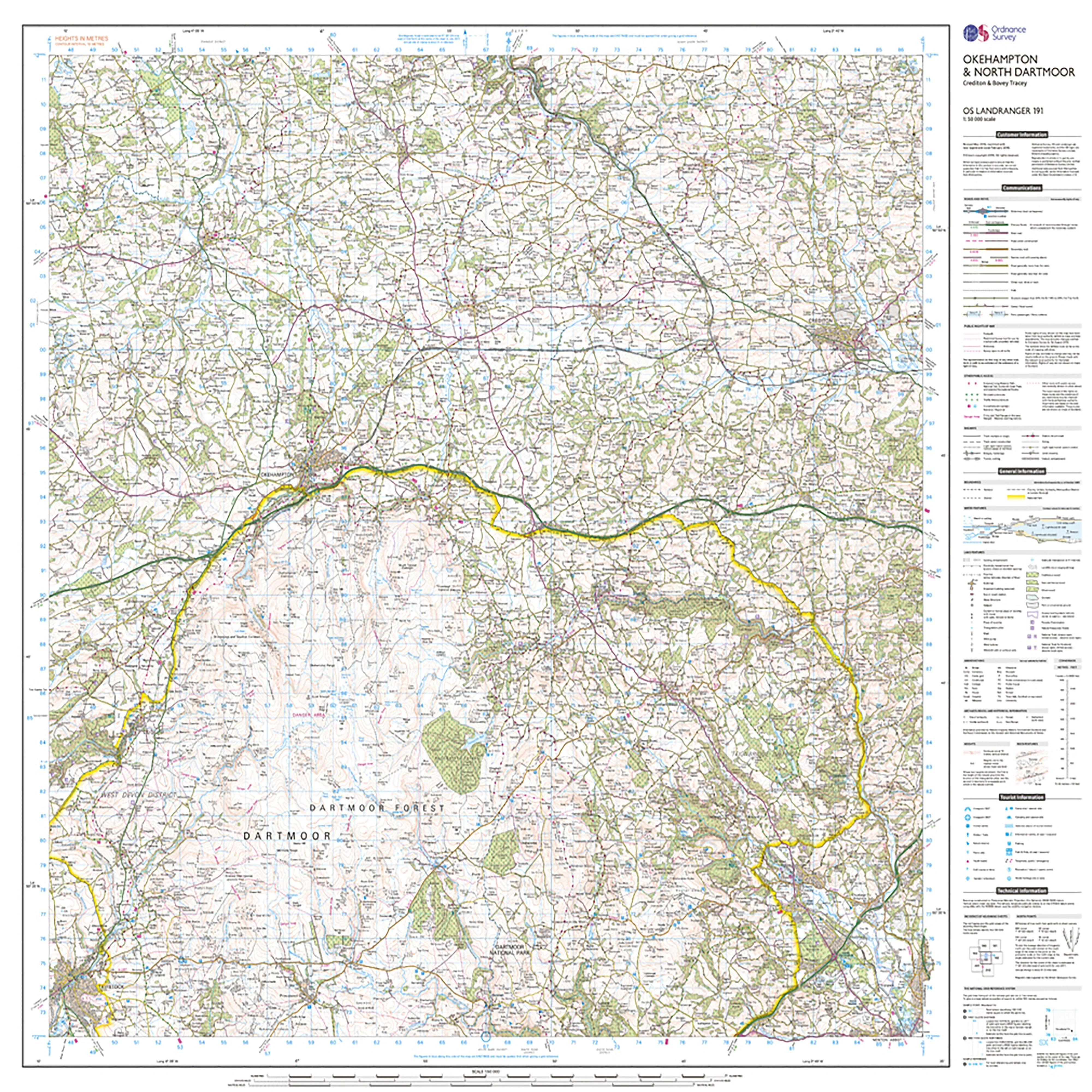 Landranger Active 191 Okehampton & North Dartmoor Map With Digital Version - Image 3