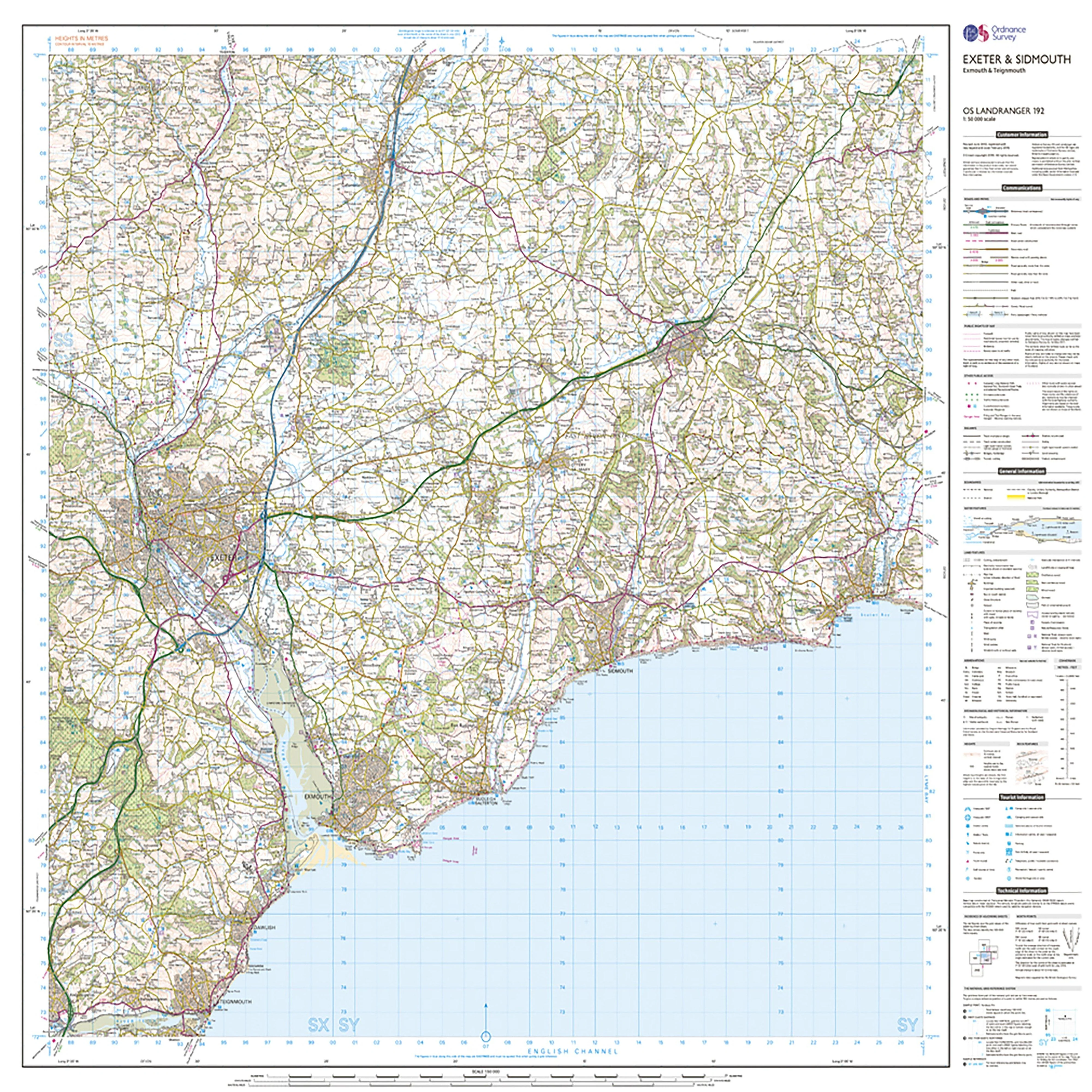 Landranger Active 192 Exeter & Sidmouth, Exmouth & Teignmouth Map With Digital Version - Image 3