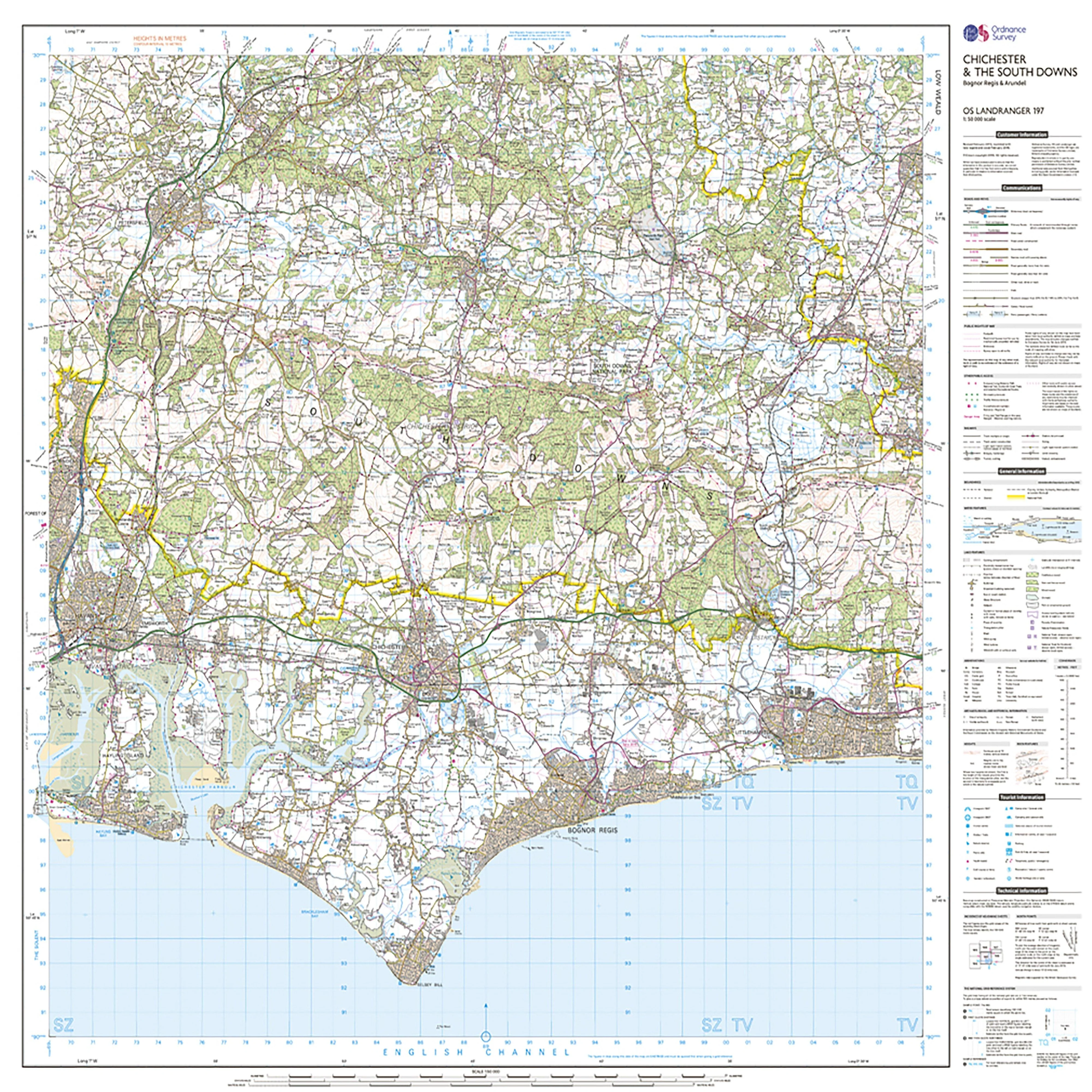 Landranger Active 197 Chichester & The South Downs Map With Digital Version - Image 3