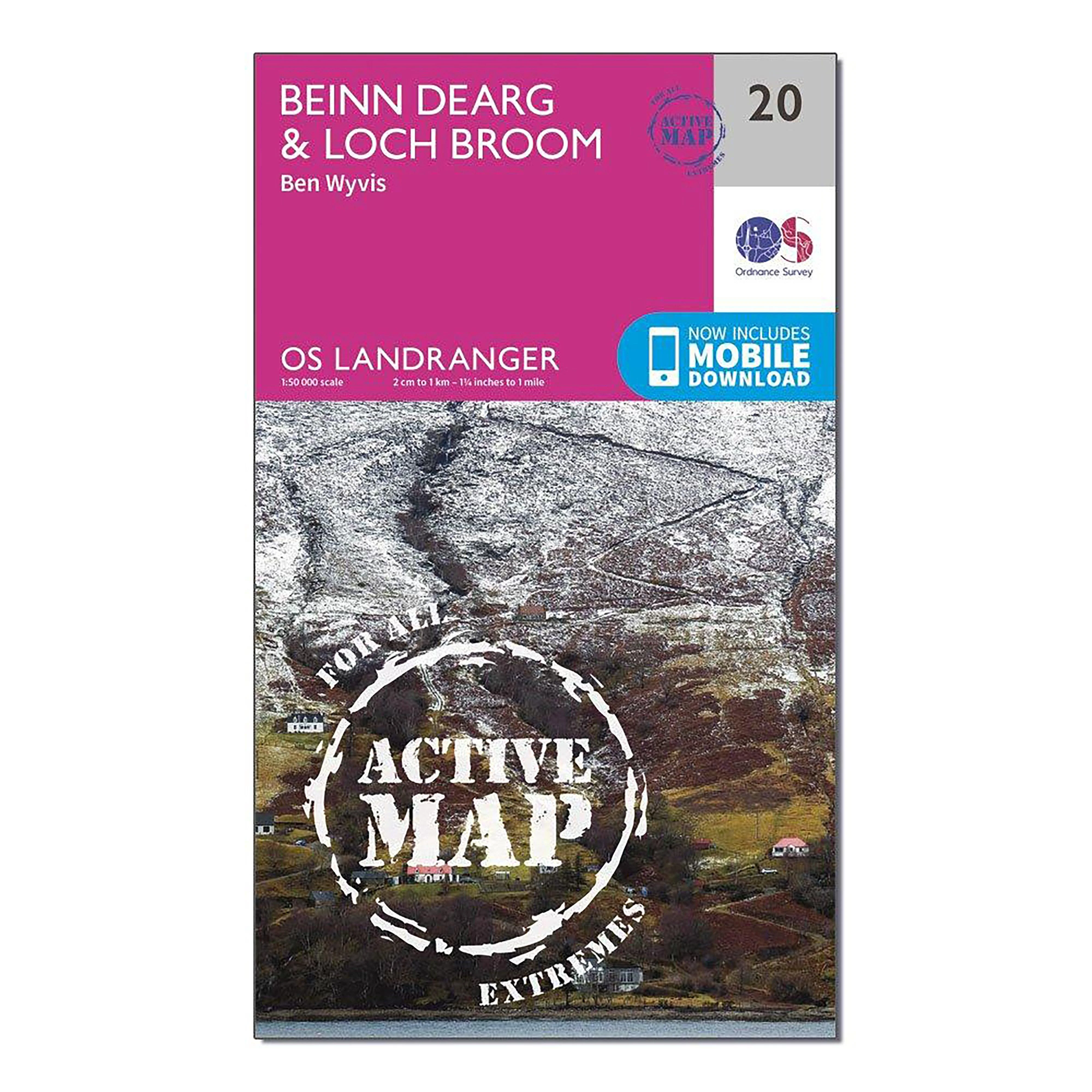 Landranger Active 20 Beinn Dearg & Loch Broom Map With Digital Version - Image 4