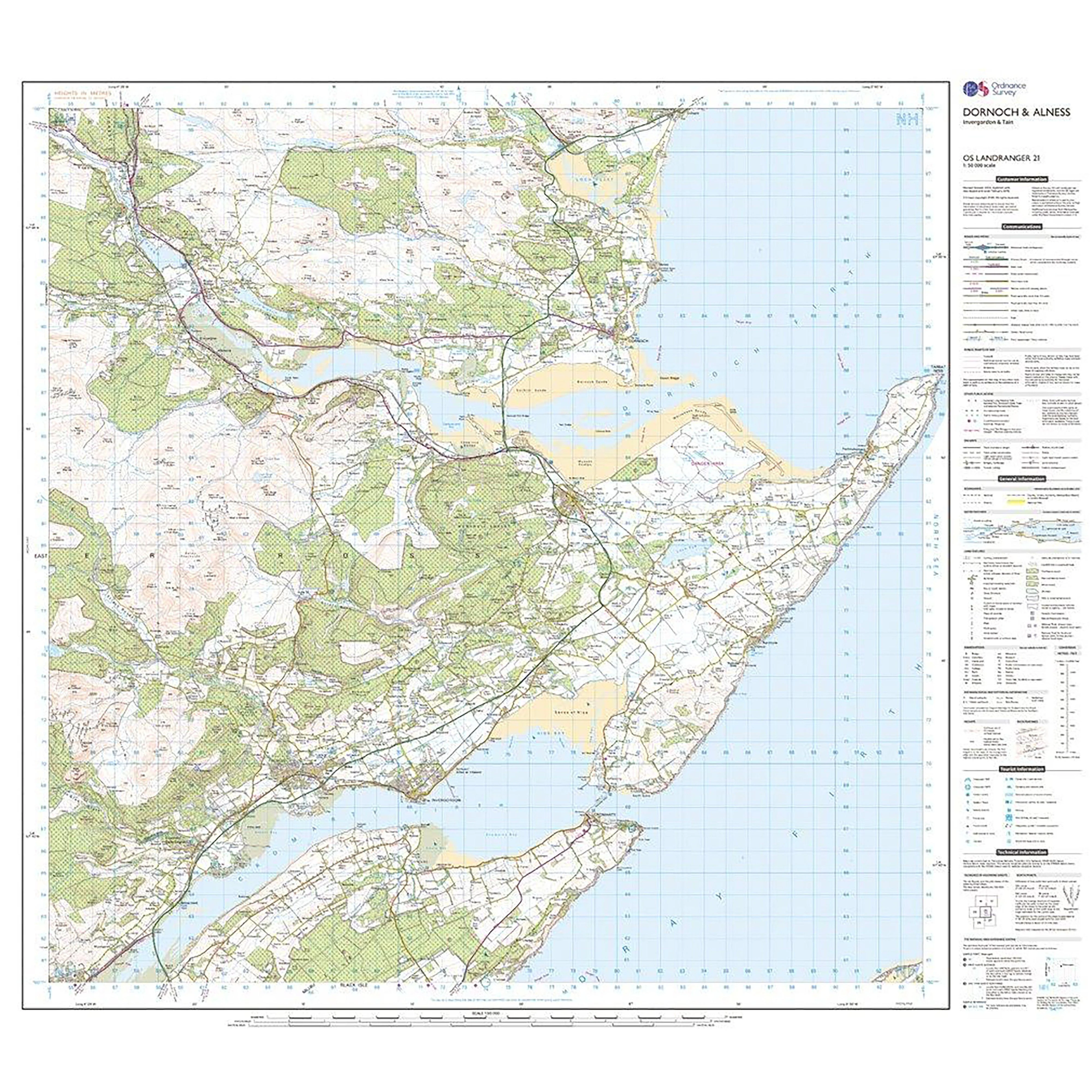 Landranger Active 21 Dornoch & Alness, Invergordon & Tain Map With Digital Version - Image 3