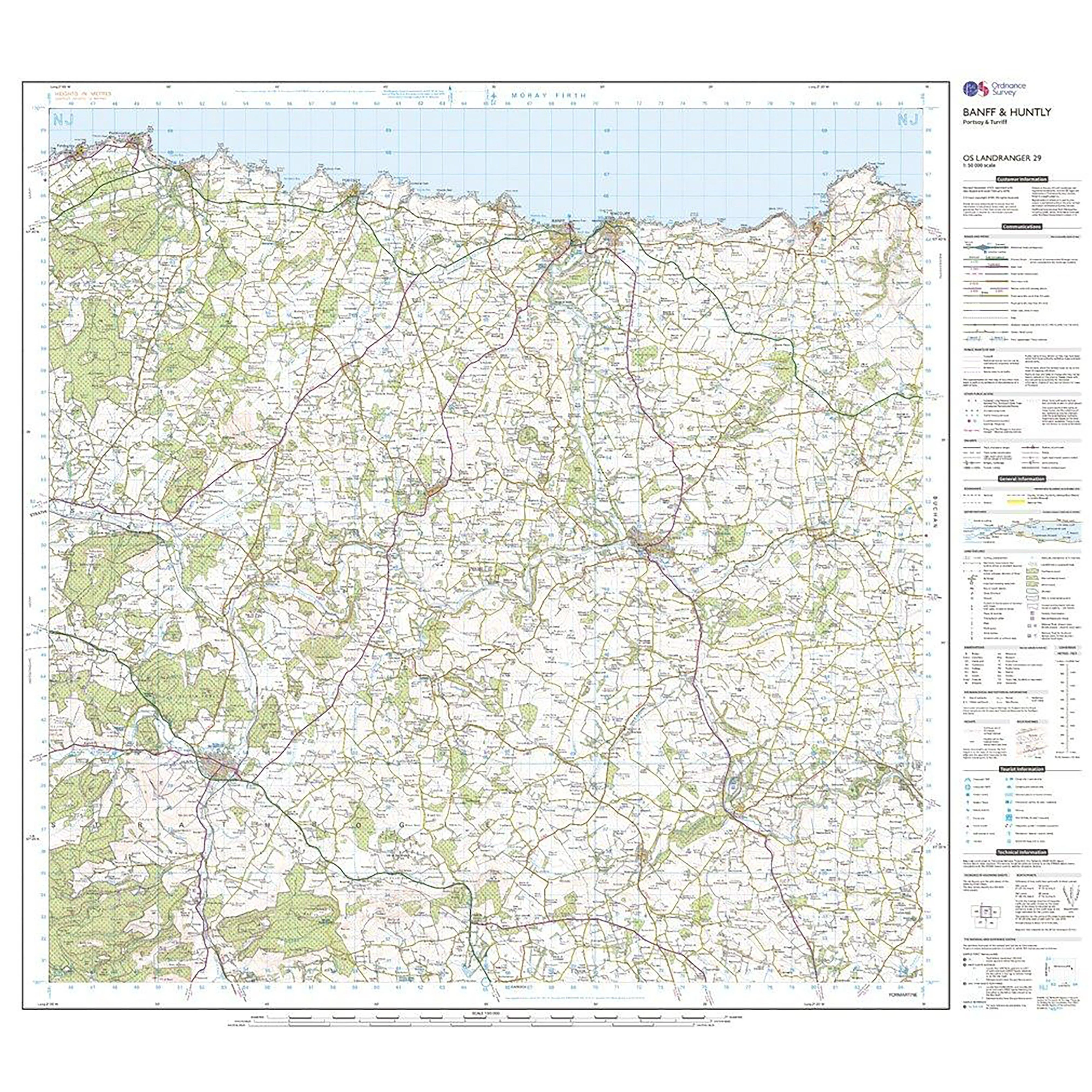 Landranger Active 29 Banff & Huntly, Portsoy & Turriff Map With Digital Version - Image 3