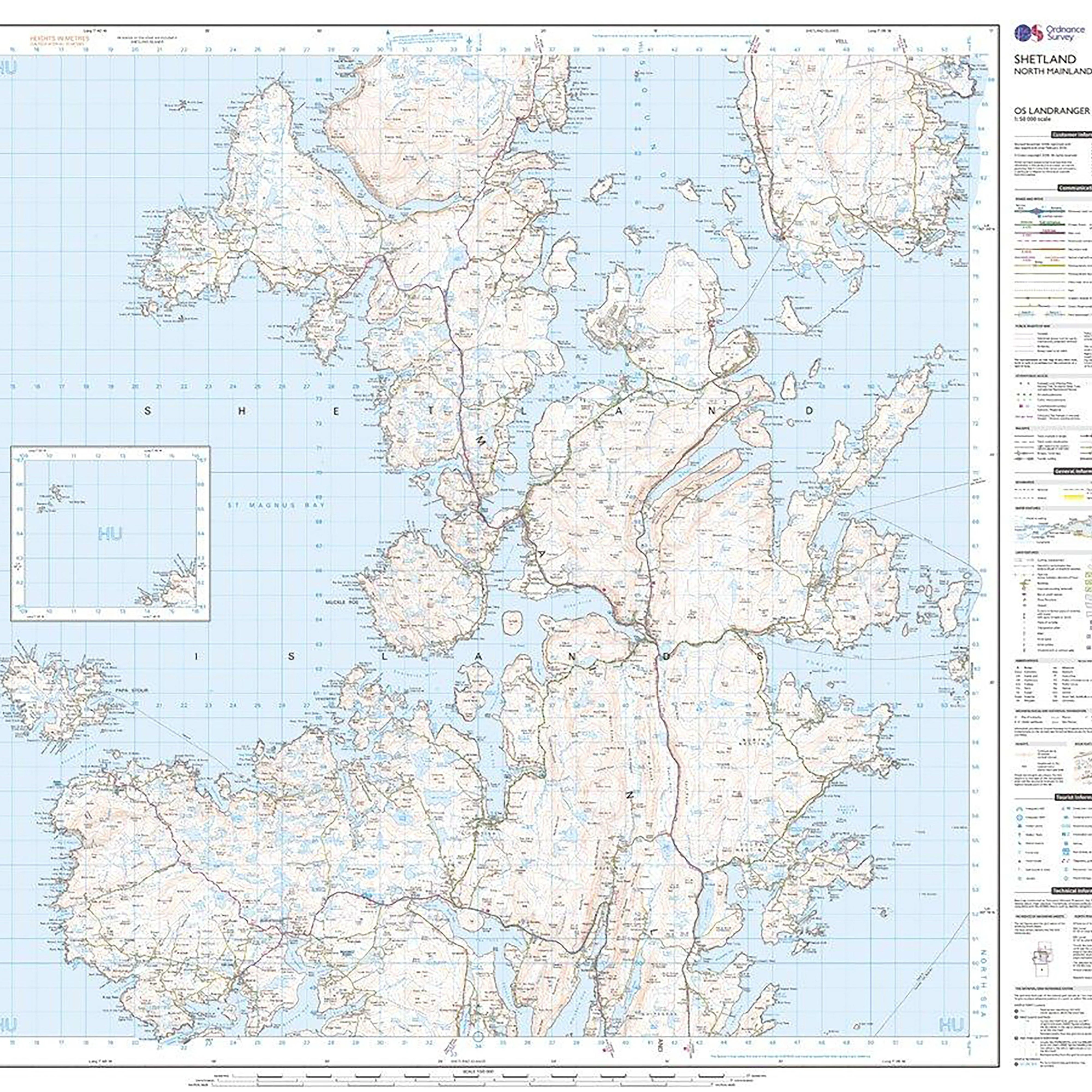 Landranger Active 3 Shetland Sullom Voe & Whalsay Map With Digital Version - Image 3