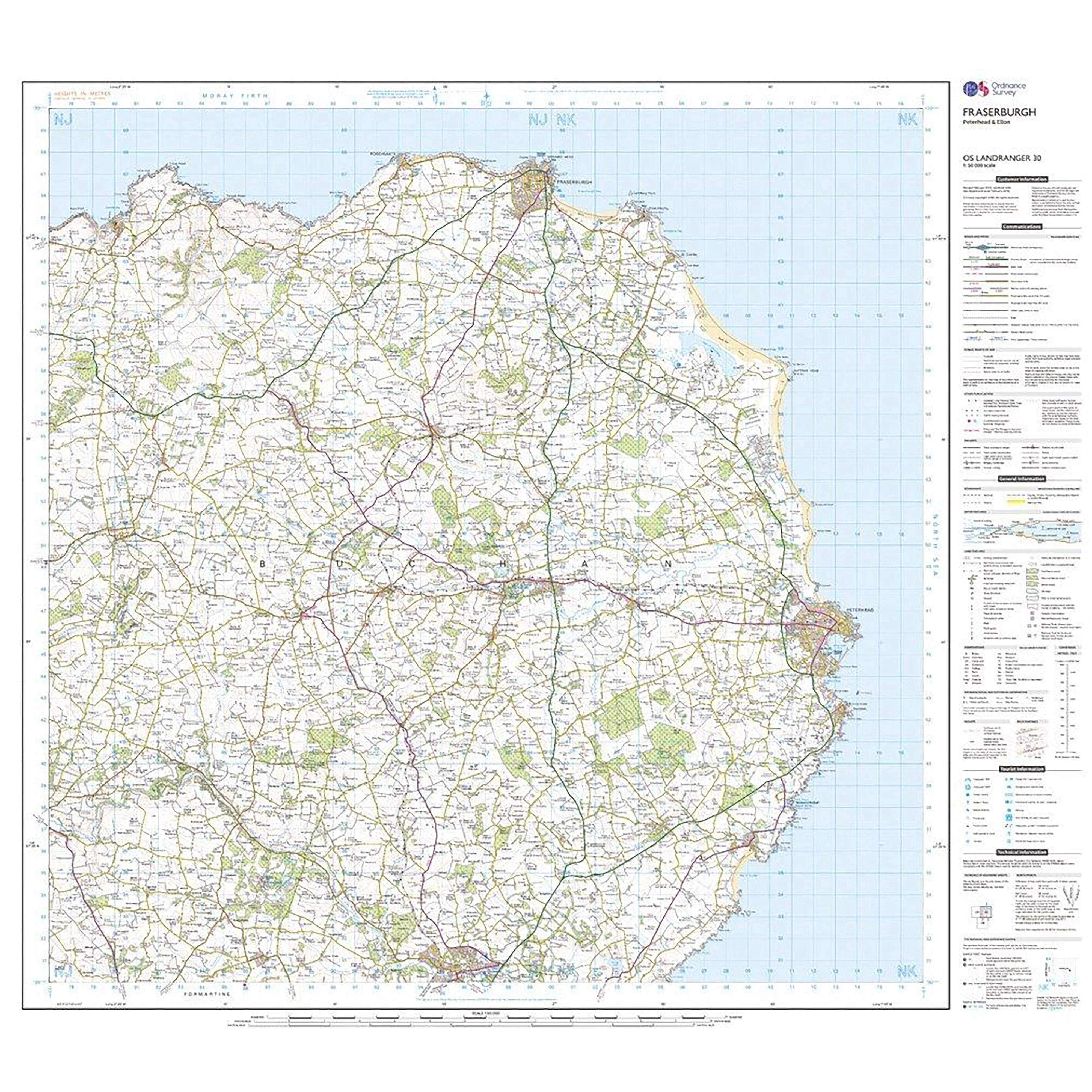 Landranger Active 30 Fraserburgh, Peterhead & Ellon Map With Digital Version - Image 3