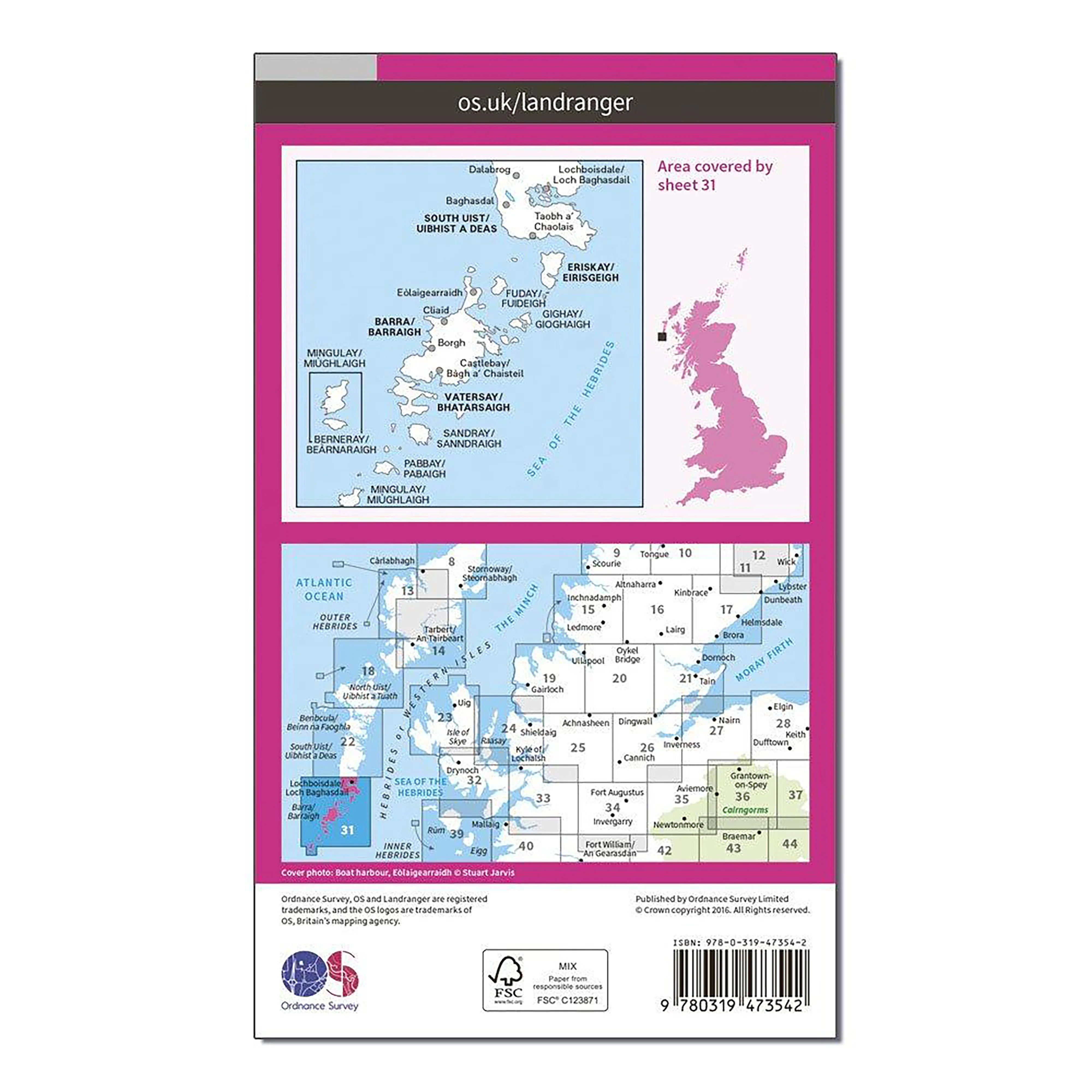 Landranger Active 31 Barra & South Uist, Vatersay & Eriskay Map With Digital Version - Image 2