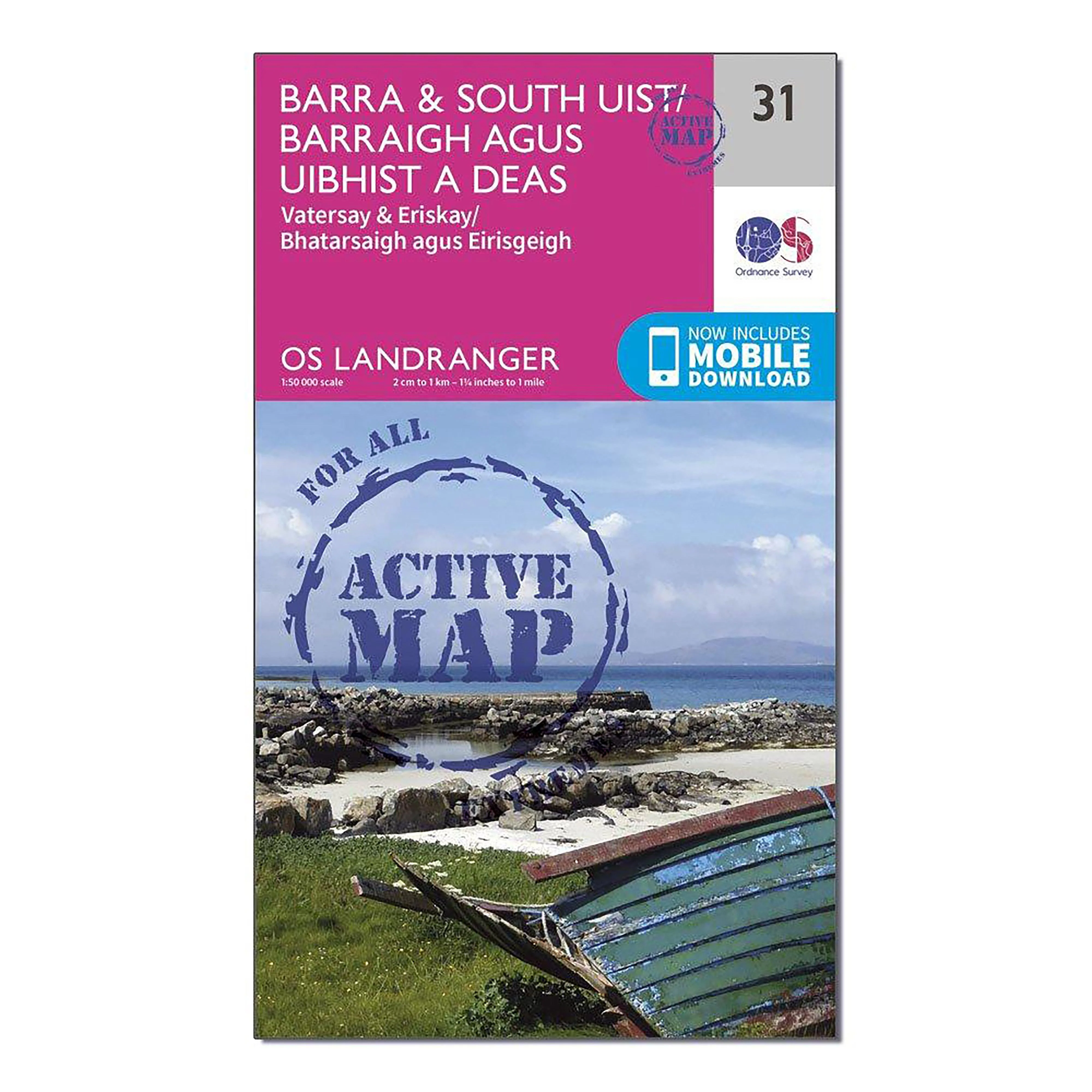 Landranger Active 31 Barra & South Uist, Vatersay & Eriskay Map With Digital Version - Image 4