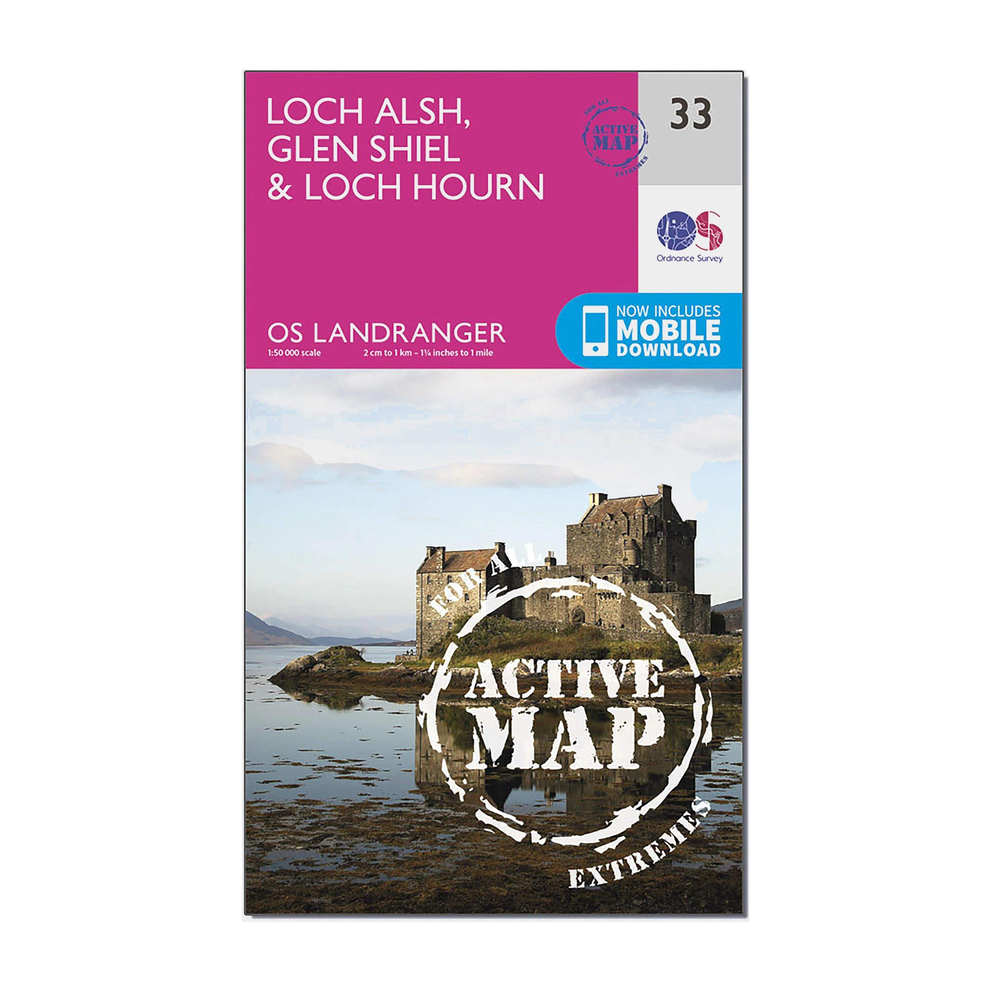 Landranger Active 33 Loch Alsh, Glen Shiel & Loch Hourn Map With Digital Version - Image 4