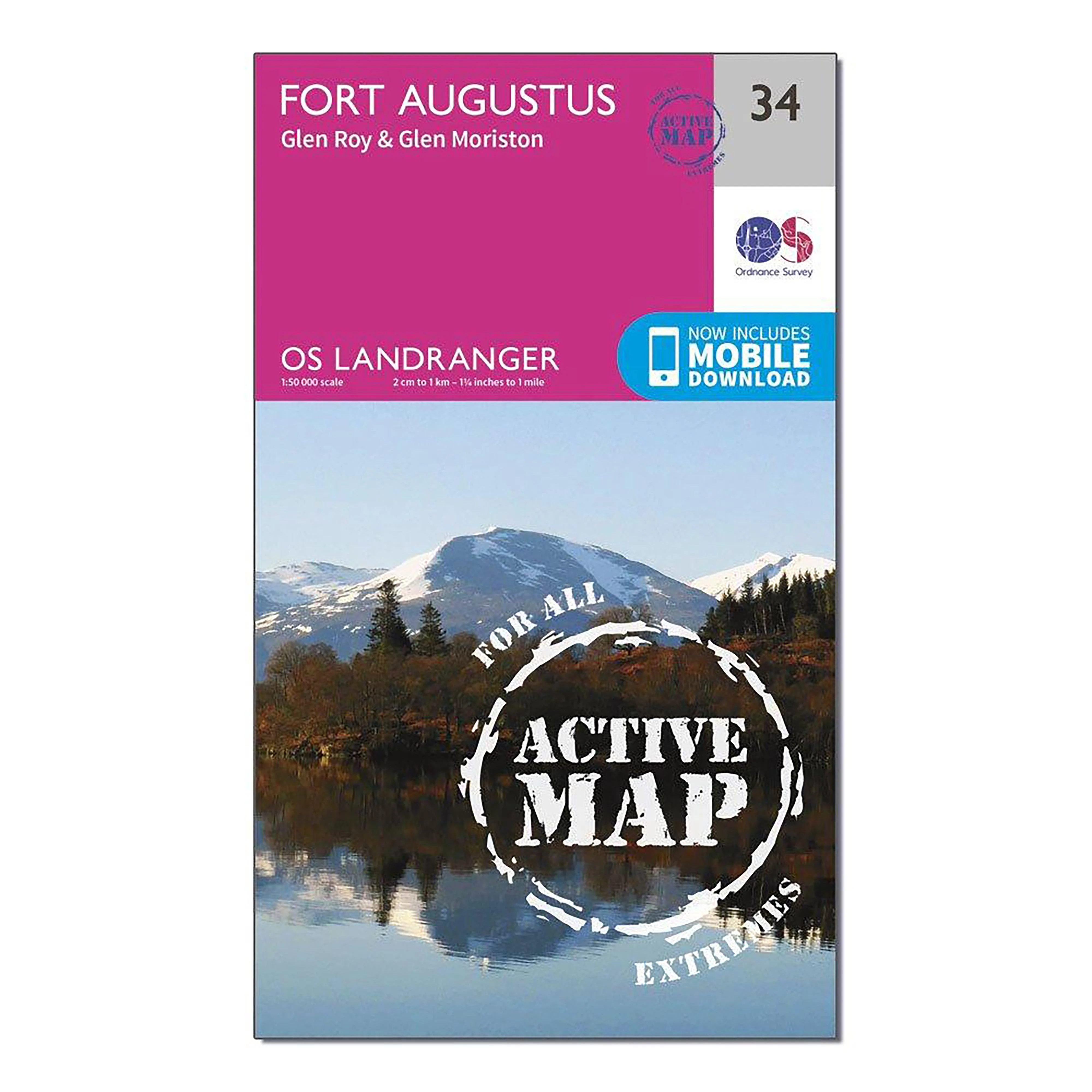 Landranger Active 34 Fort Augustus, Glen Roy & Glen Moriston Map With Digital Version - Image 4