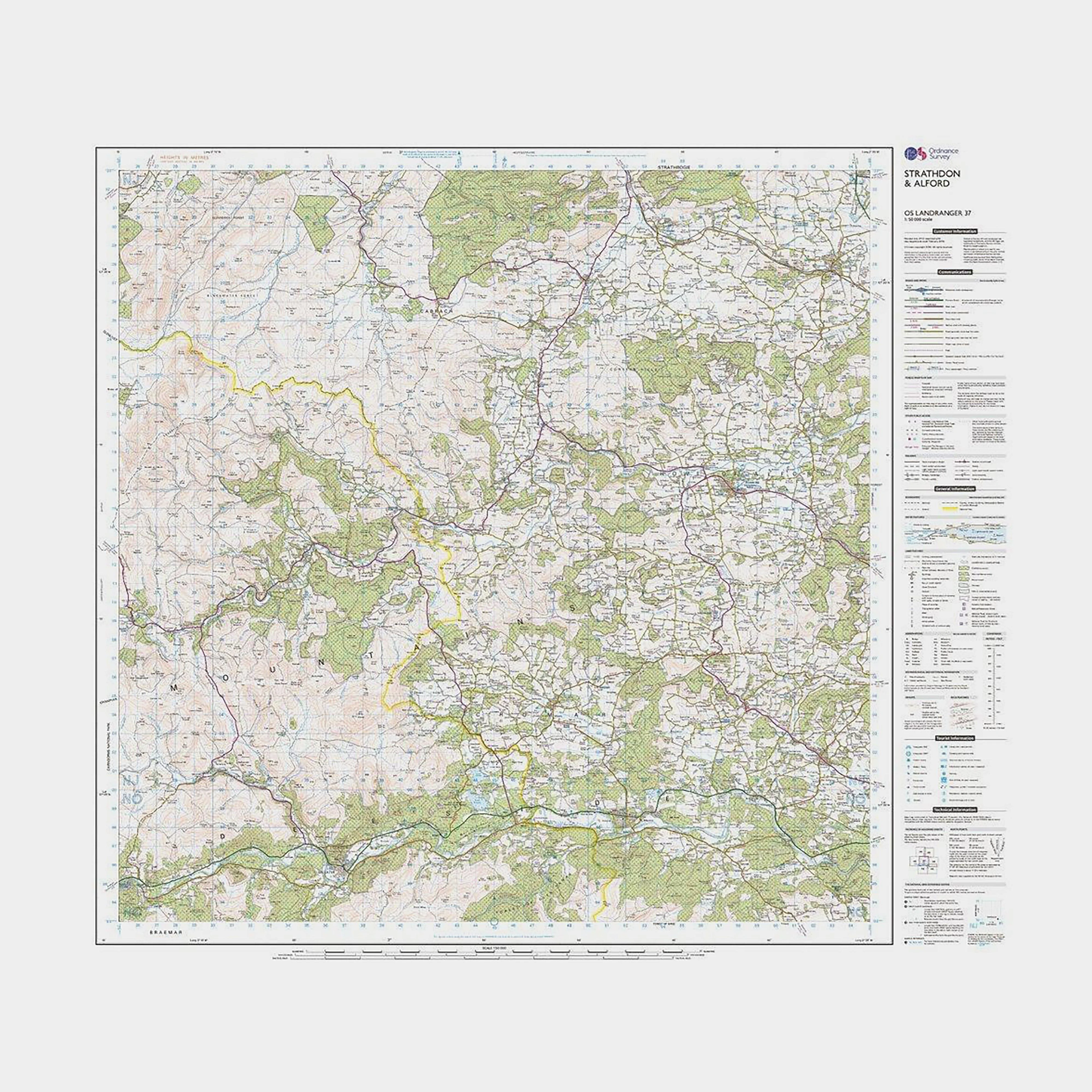 Landranger Active 37 Strathdon & Alford Map with Digital Version - Image 3