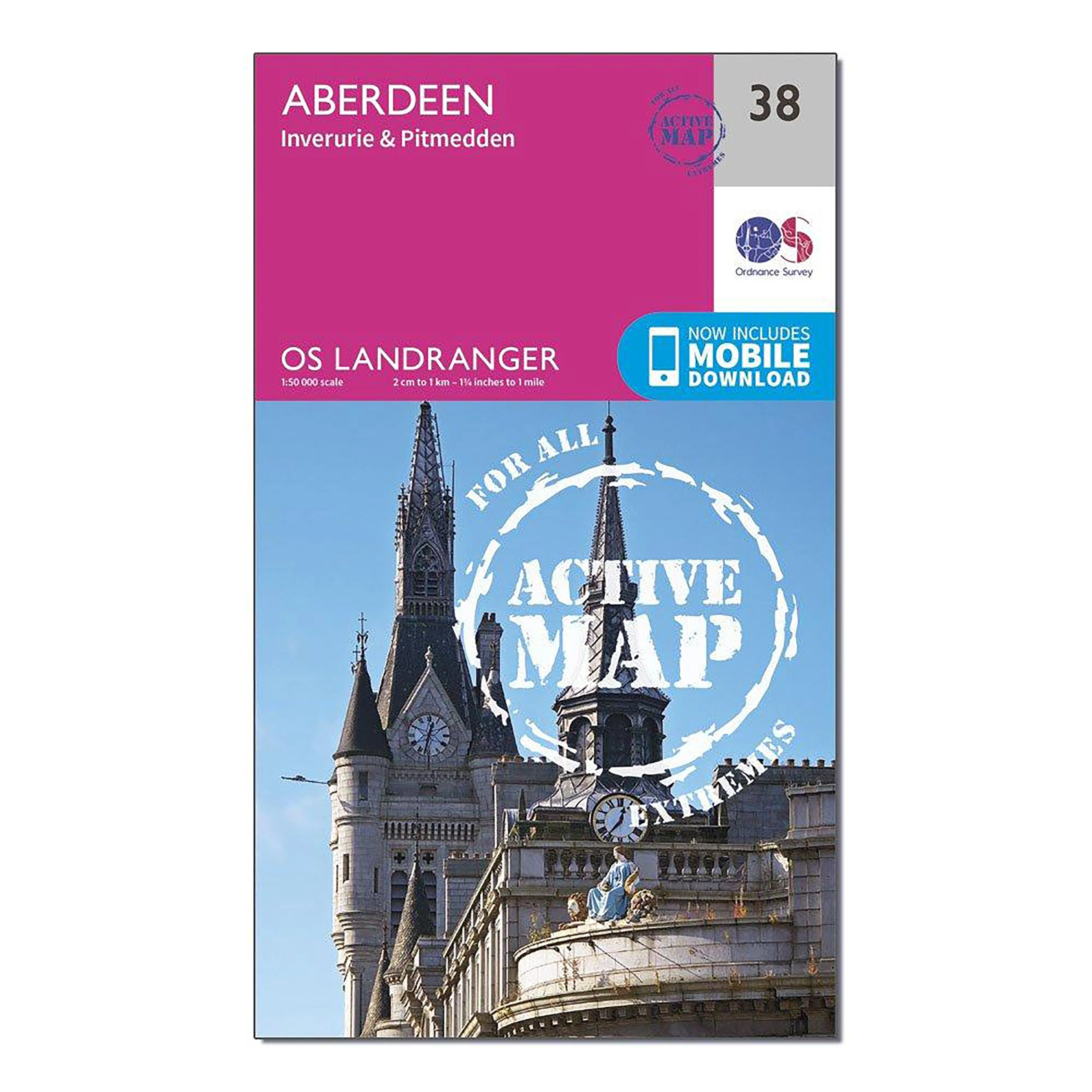 Landranger Active 38 Aberdeen, Inverurie & Pitmedden Map With Digital Version - Image 4