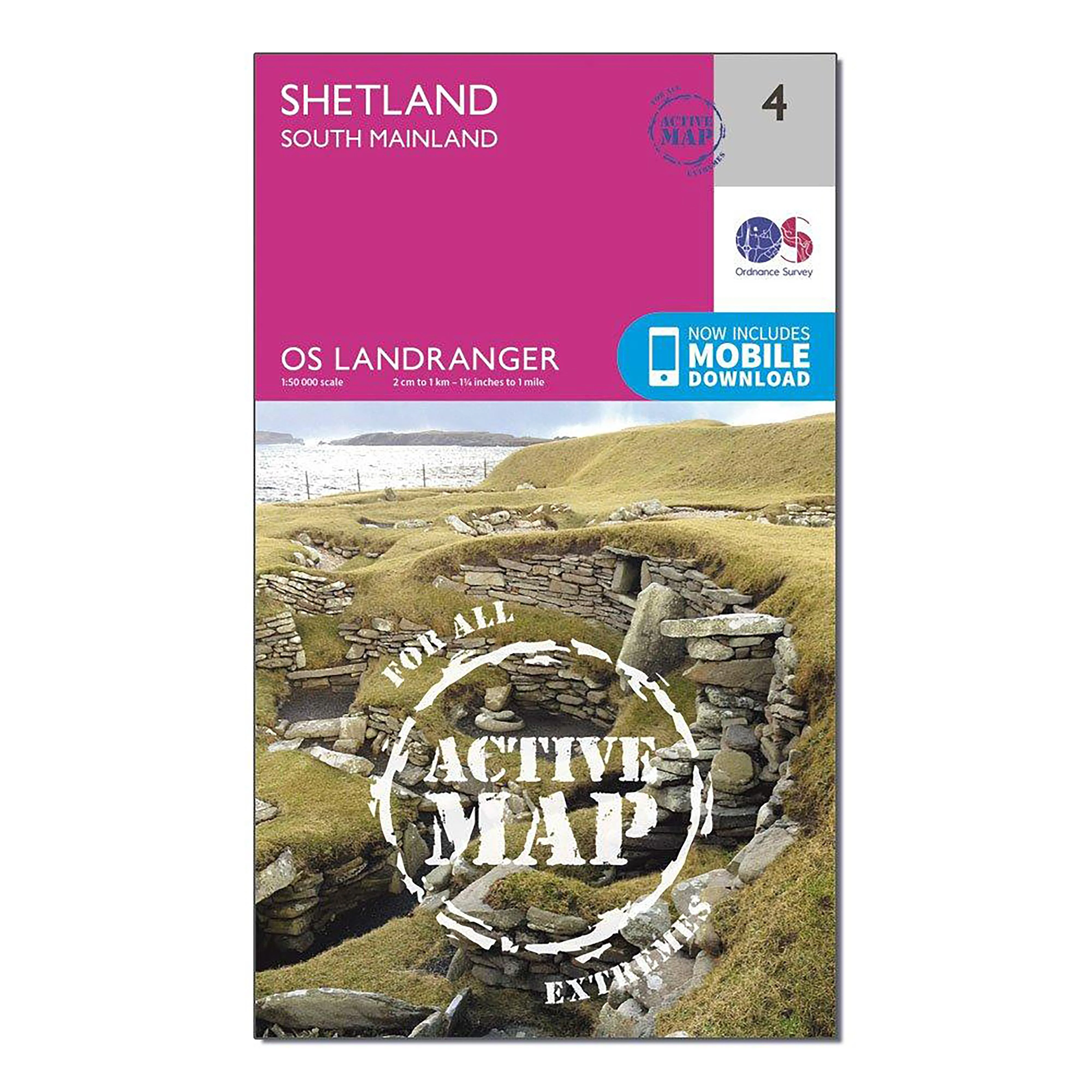 Landranger Active 4 Shetland  South Mainland Map With Digital Version - Image 4