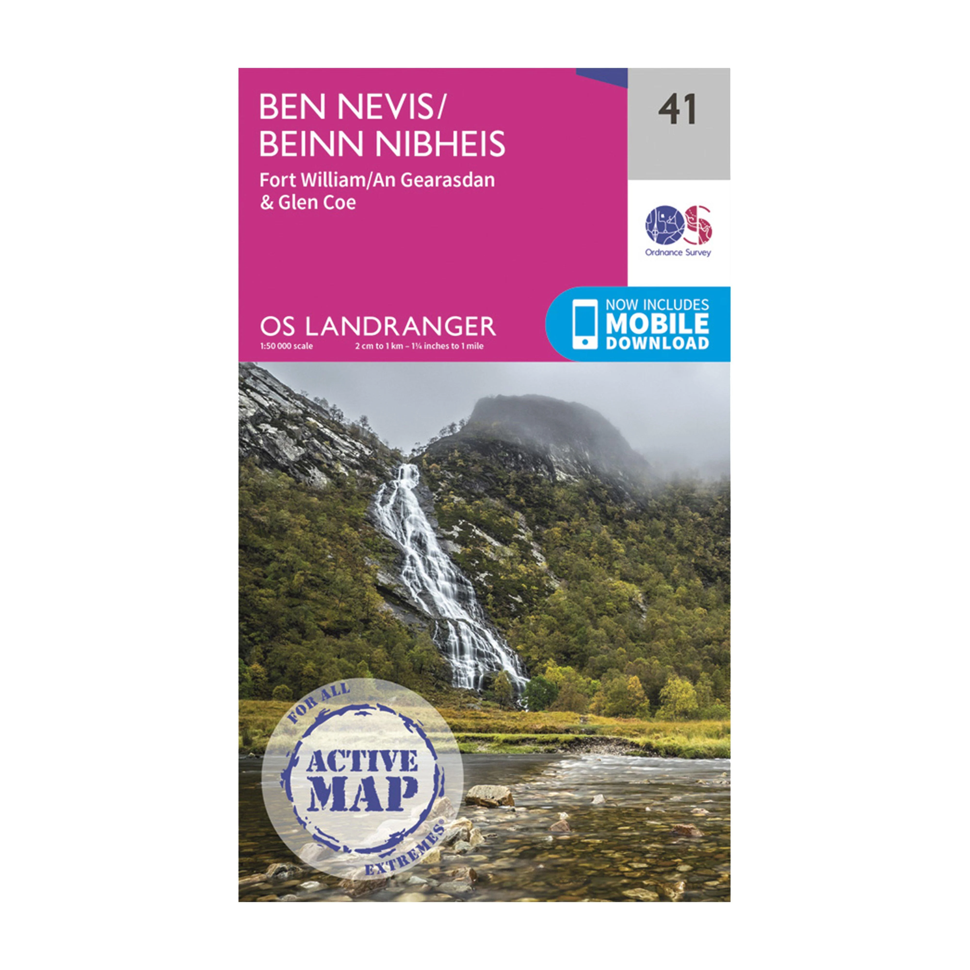 Landranger Active 41 Ben Nevis, Fort William & Glen Coe Map With Digital Version - Image 4
