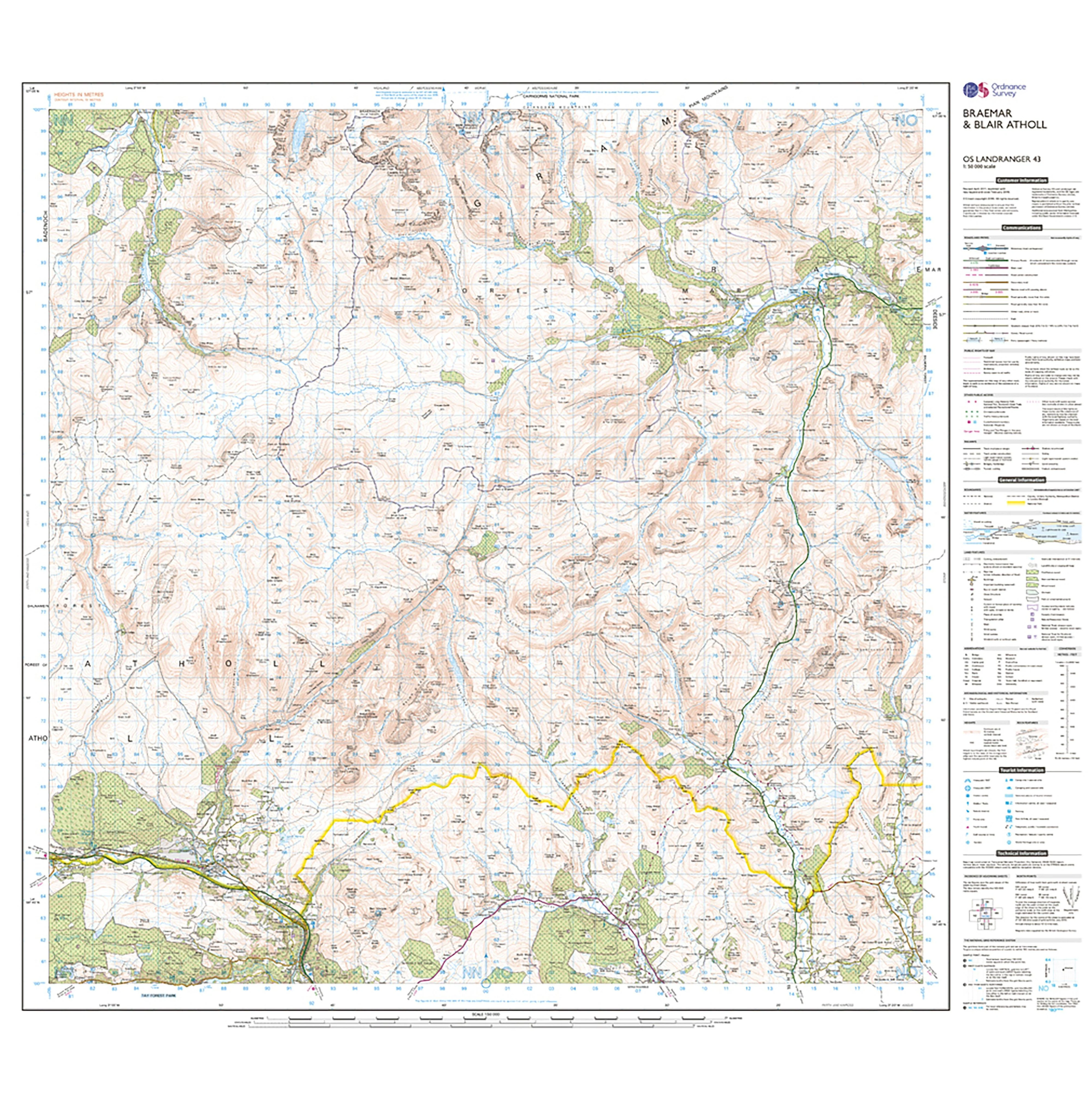 Landranger Active 43 Braemar & Blair Atholl Map With Digital Version - Image 3
