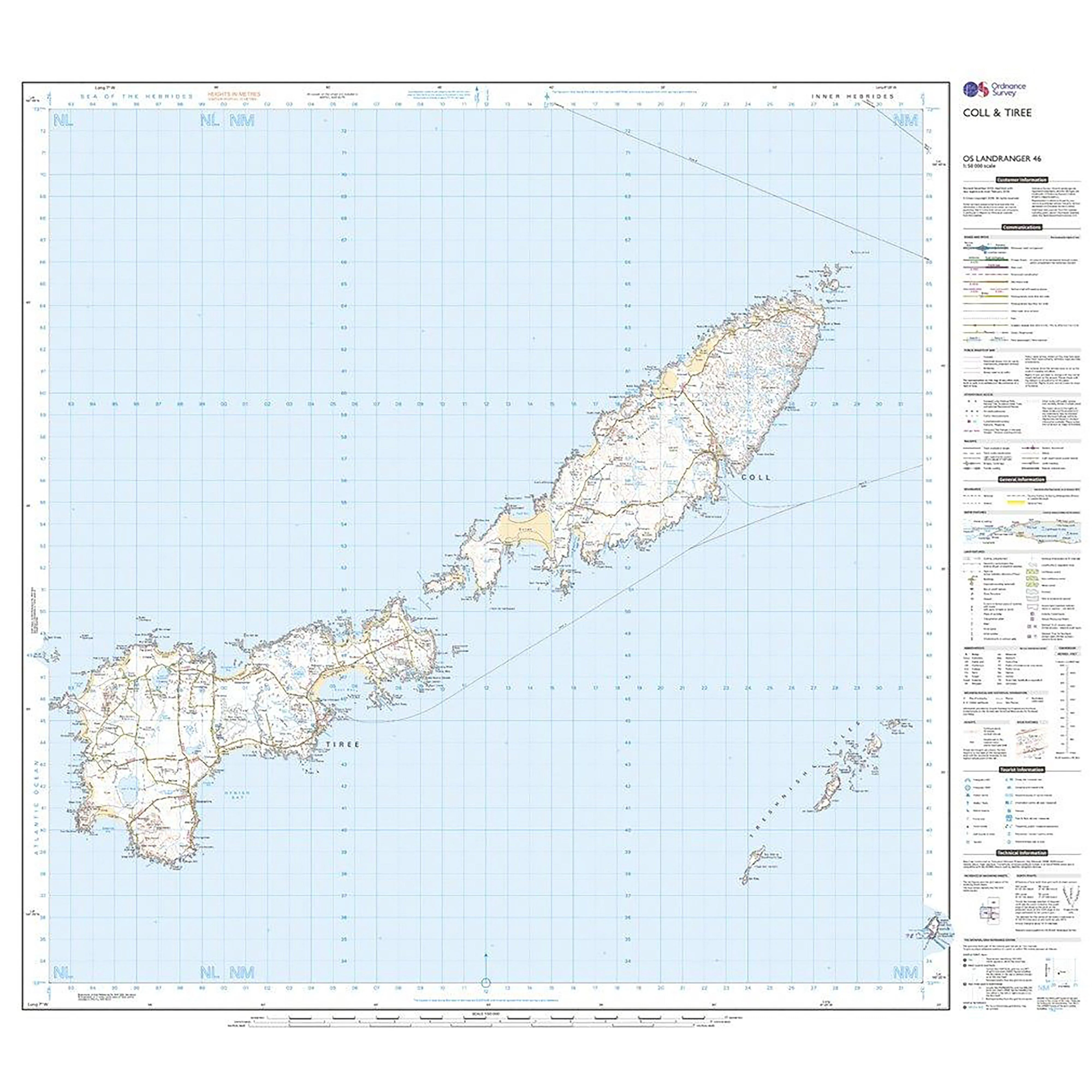 Landranger Active 46 Coll & Tiree Map With Digital Version - Image 3