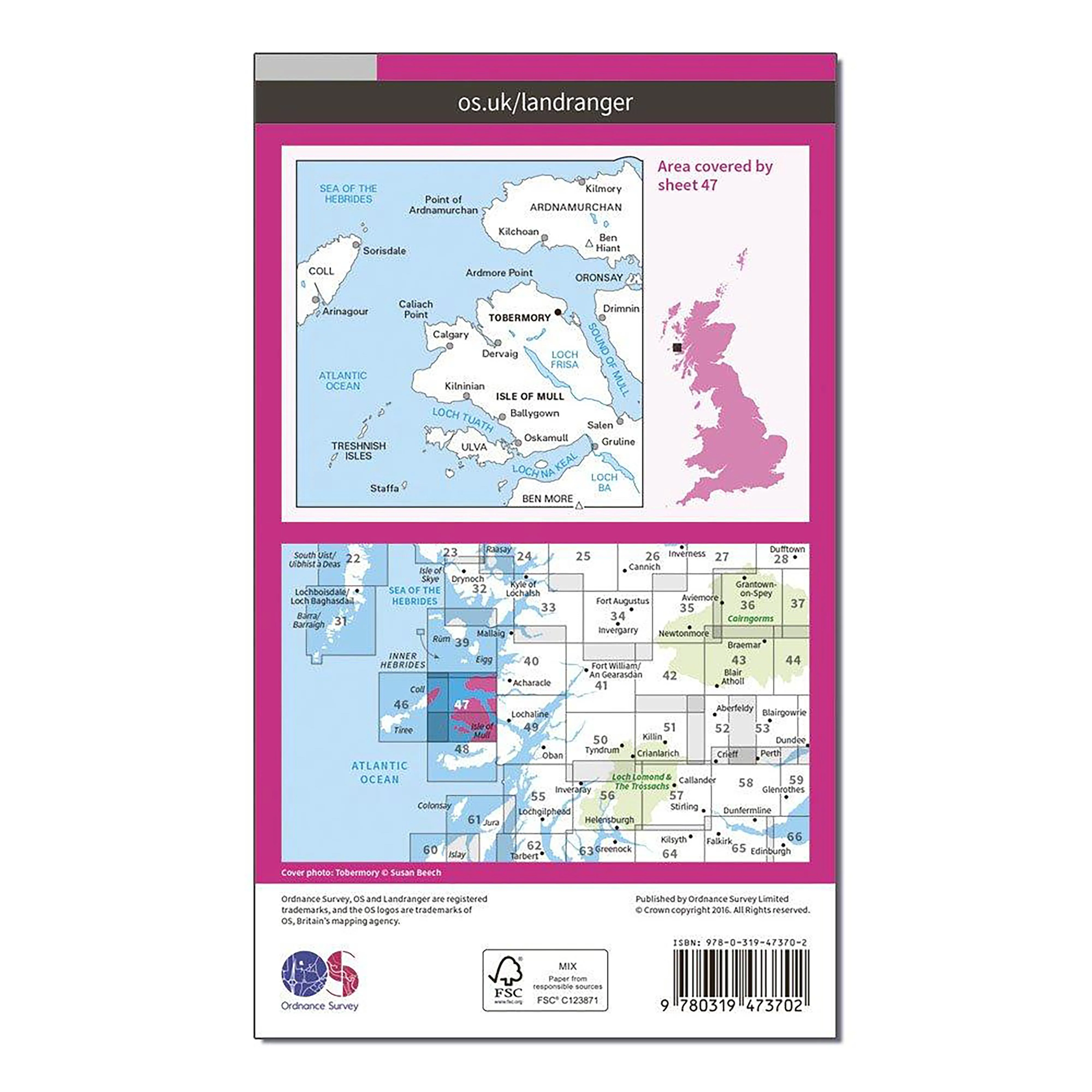 Landranger Active 47 Tobermory & North Mull Map With Digital Version - Image 2
