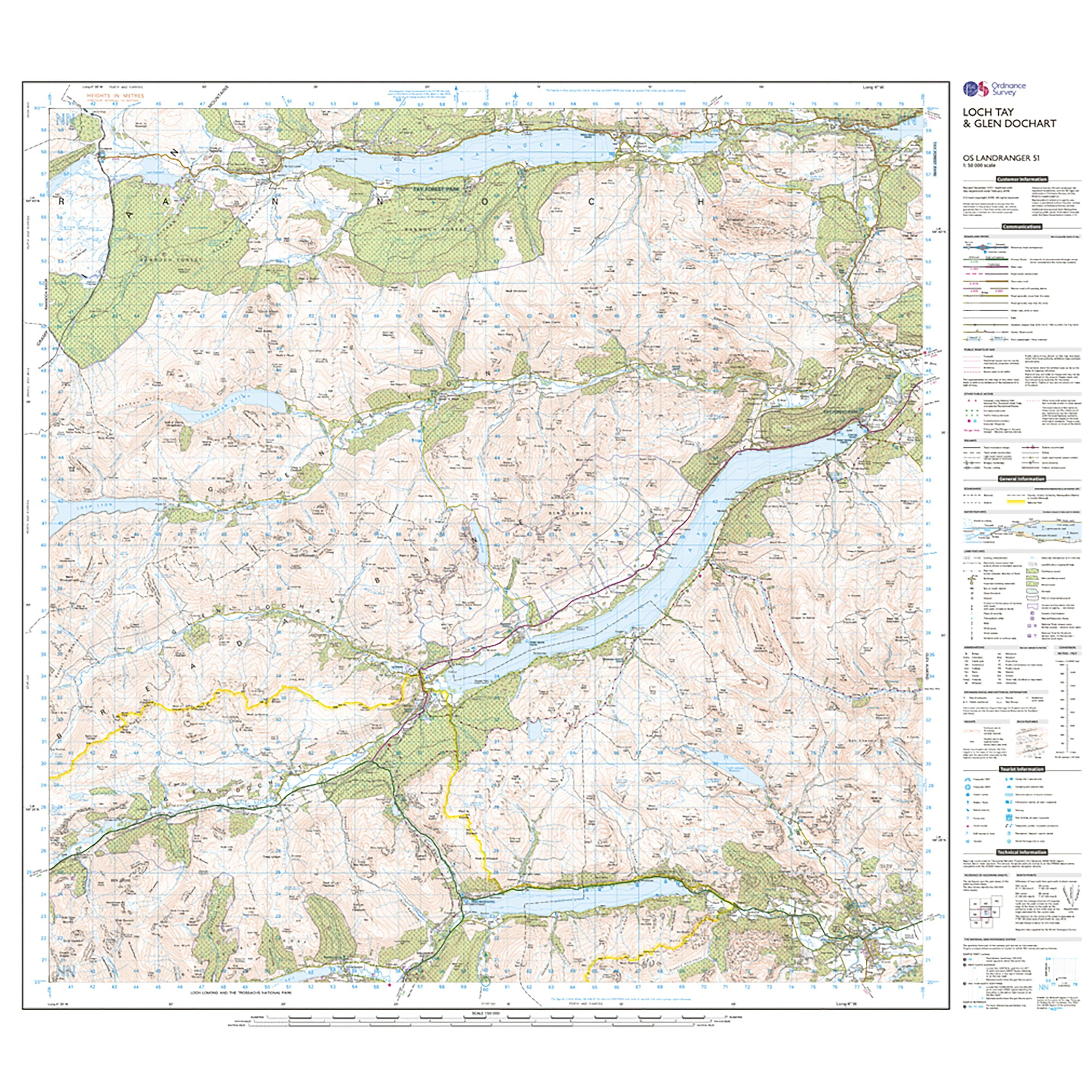 Landranger Active 51 Loch Tay & Glen Dochart Map With Digital Version - Image 3